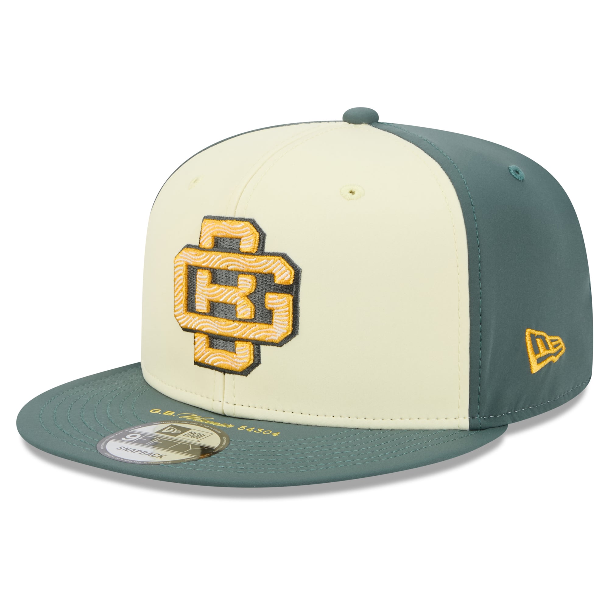 Casquette snapback New Era crème Green Bay Packers Collection 2026 Rivalries pour homme