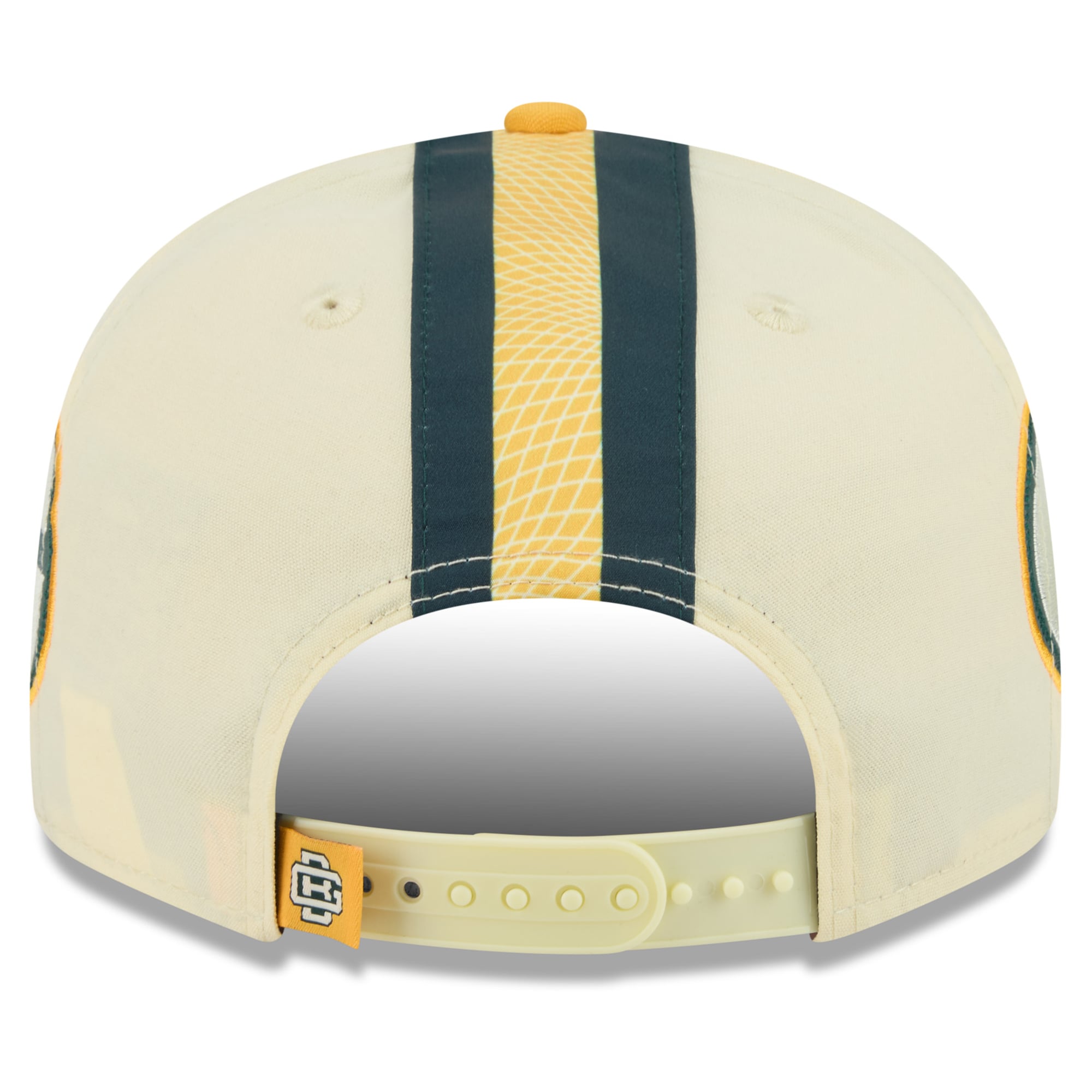 Men's New Era Cream Green Bay Packers 2026 Rivalries Collection Fan Pack Helmet 9FIFTY Snapback Hat