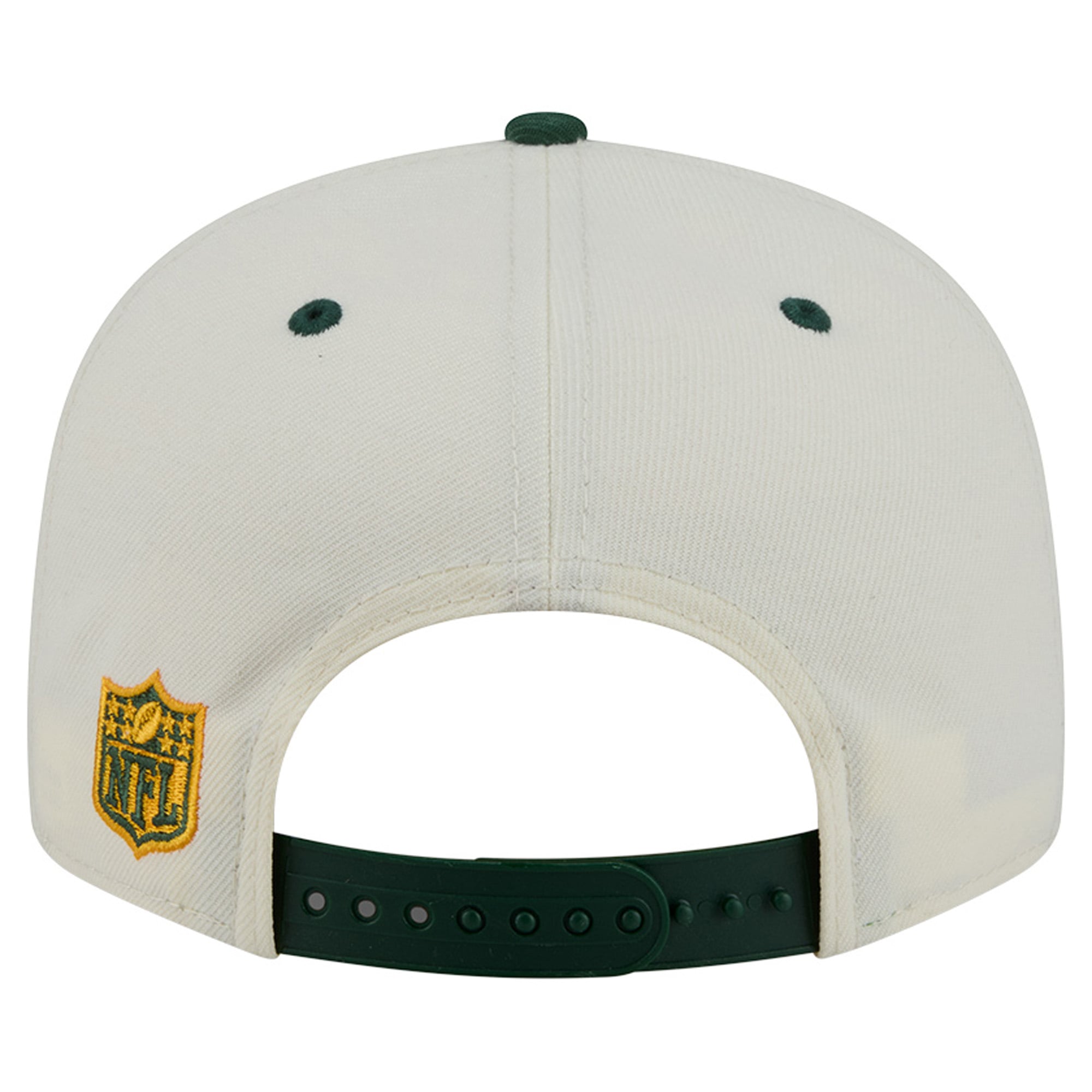 Casquette snapback classique 9FIFTY crème/verte New Era Green Bay Packers pour homme