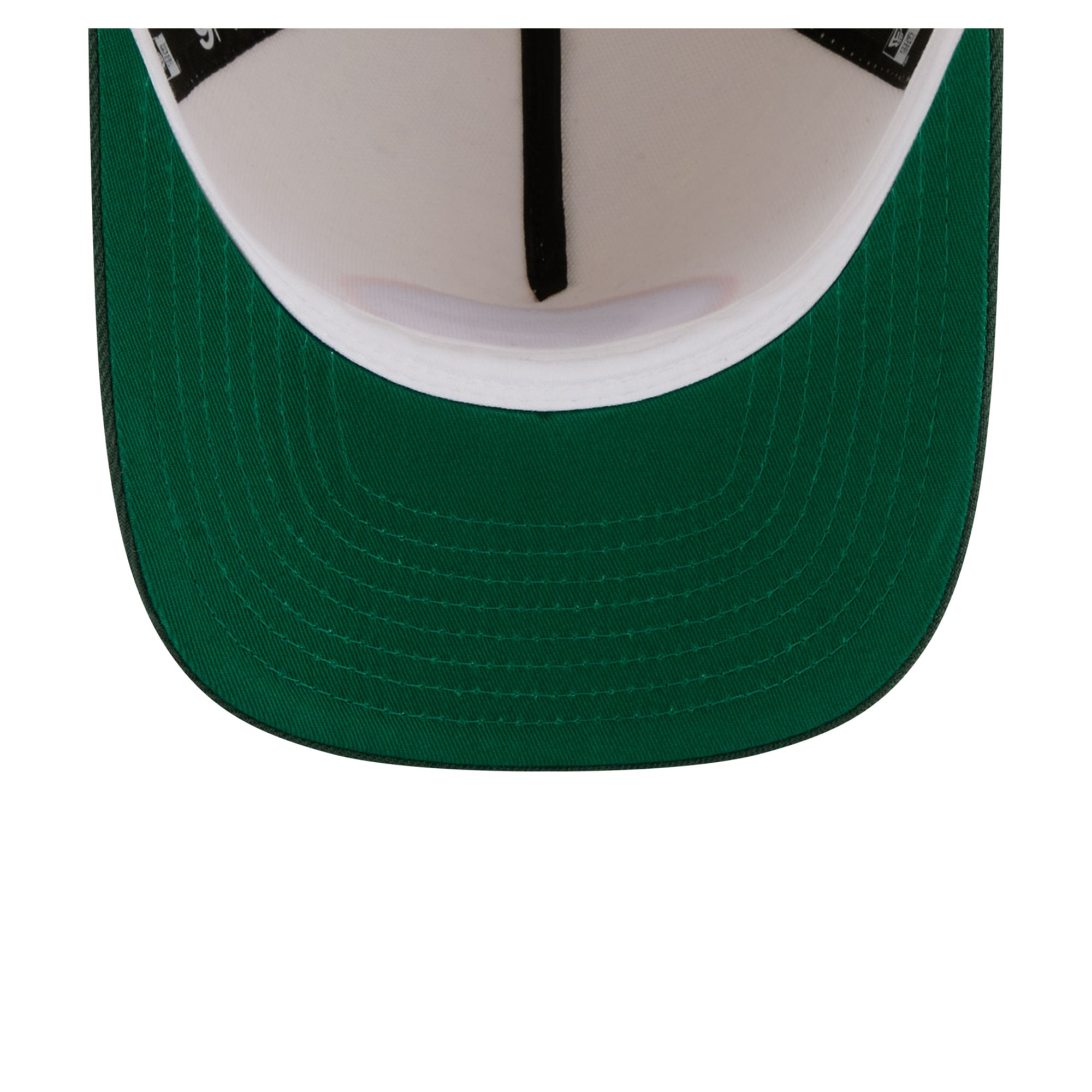 Casquette snapback New Era crème/verte Green Bay Packers pour homme, logo arrière en forme de A, modèle 9FIFTY.