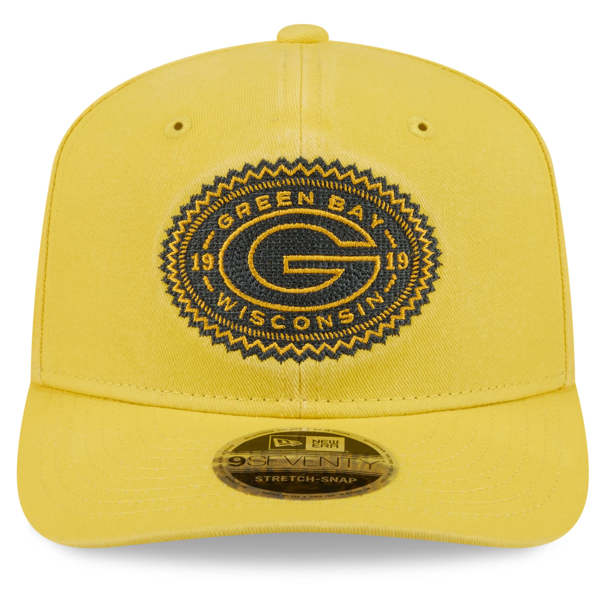 Men's New Era Gold Green Bay Packers 2026 Rivalries Collection 9SEVENTY Adjustable Hat