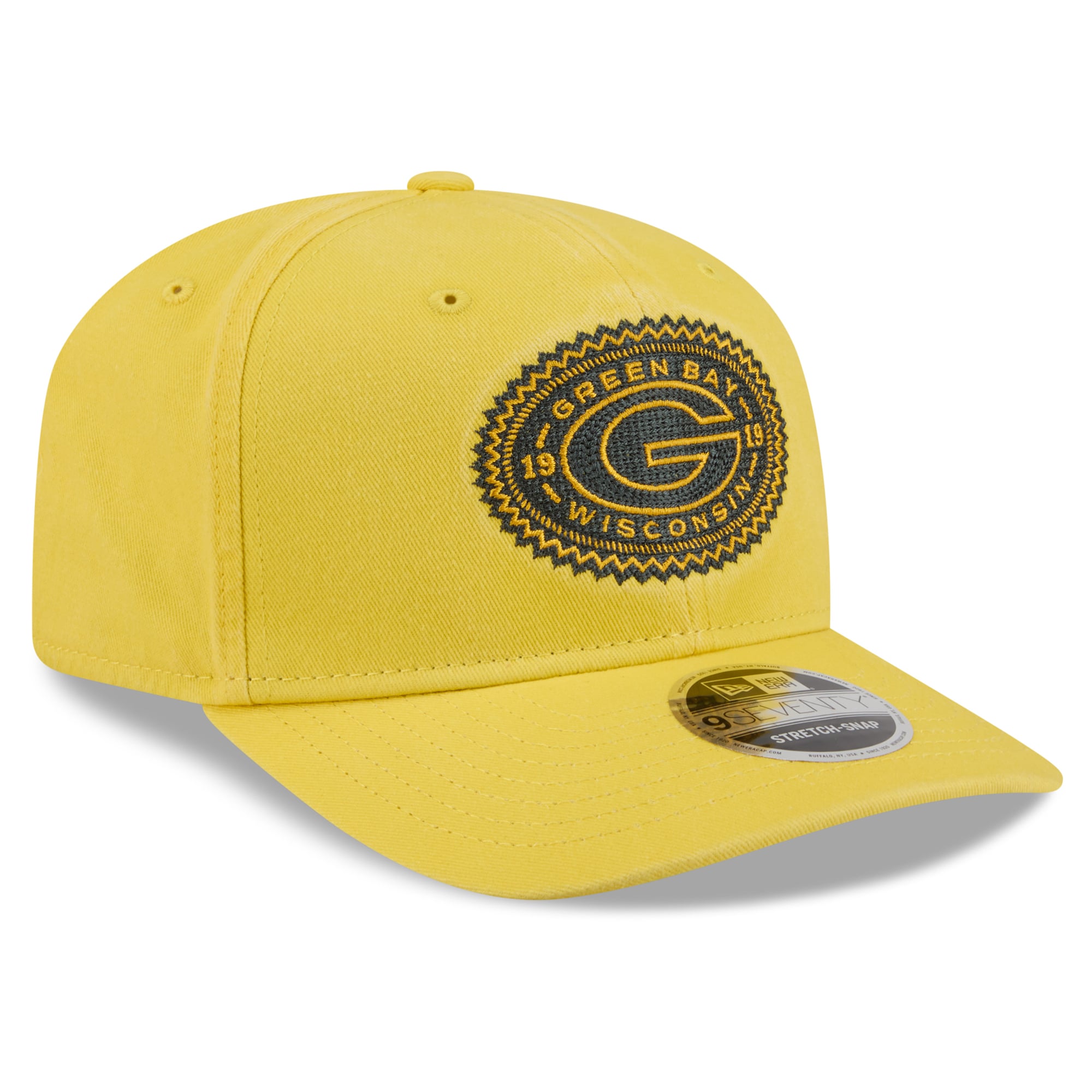 Men's New Era Gold Green Bay Packers 2026 Rivalries Collection 9SEVENTY Adjustable Hat