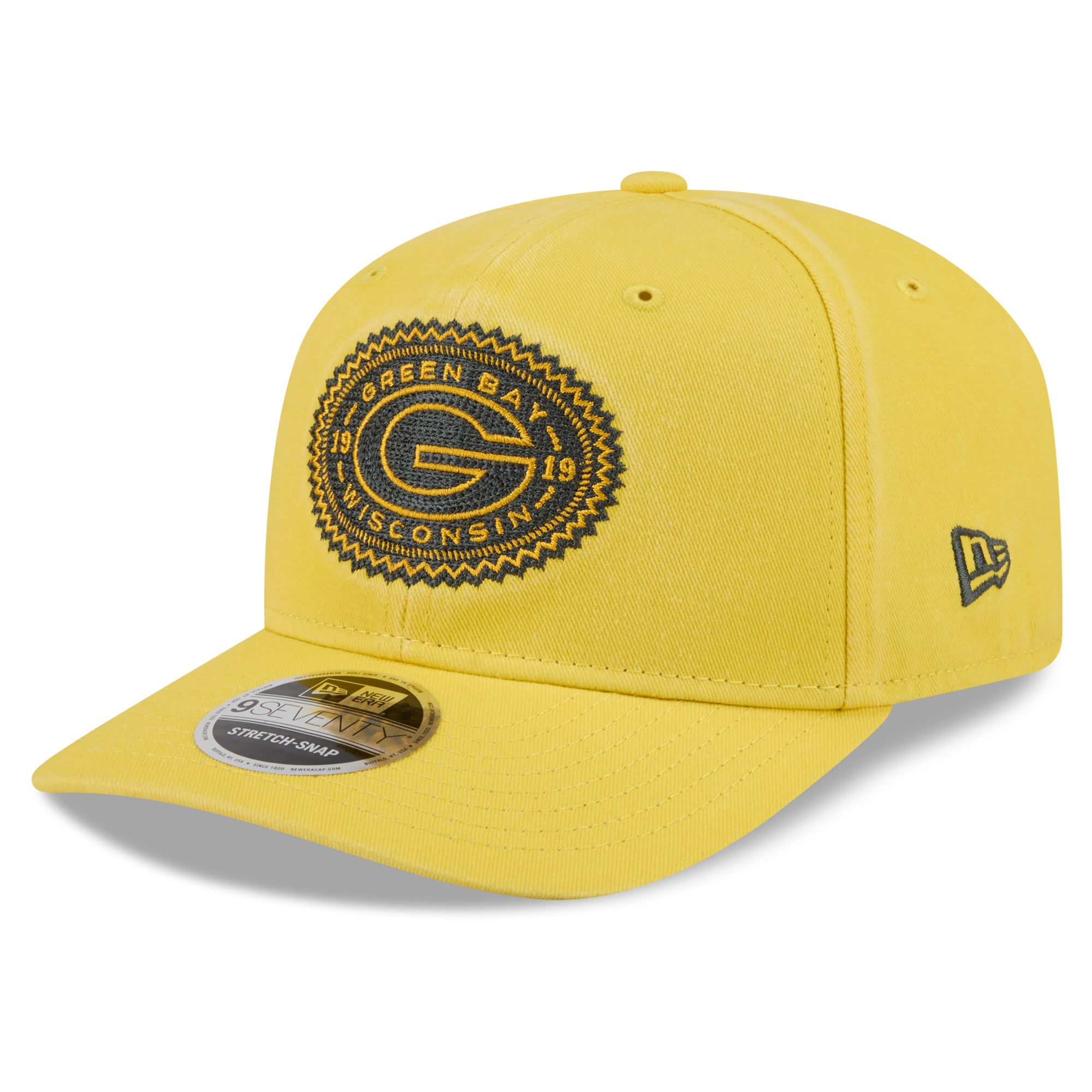 Men's New Era Gold Green Bay Packers 2026 Rivalries Collection 9SEVENTY Adjustable Hat