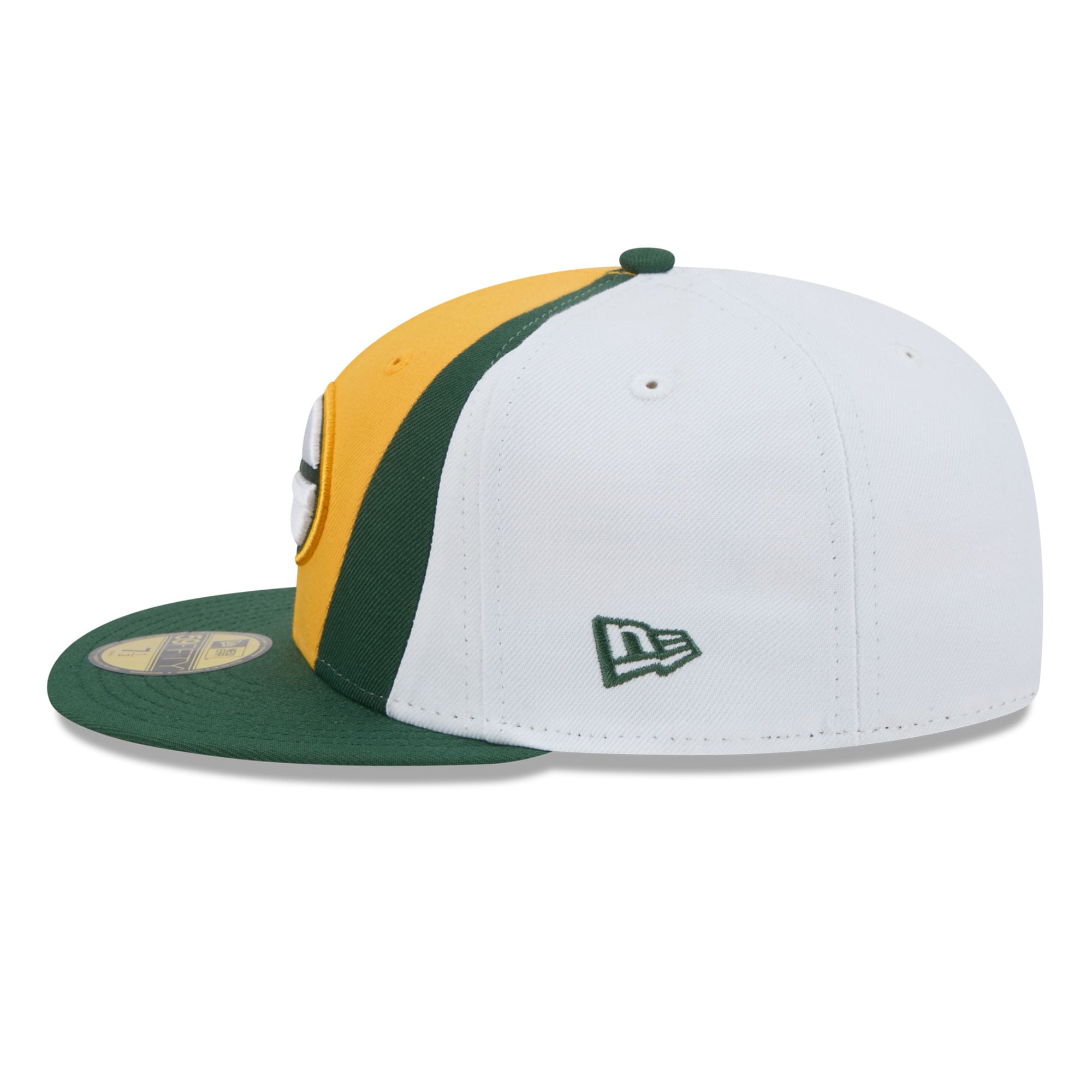 Men's New Era Gold/Green Green Bay Packers Shock 59FIFTY Fitted Hat