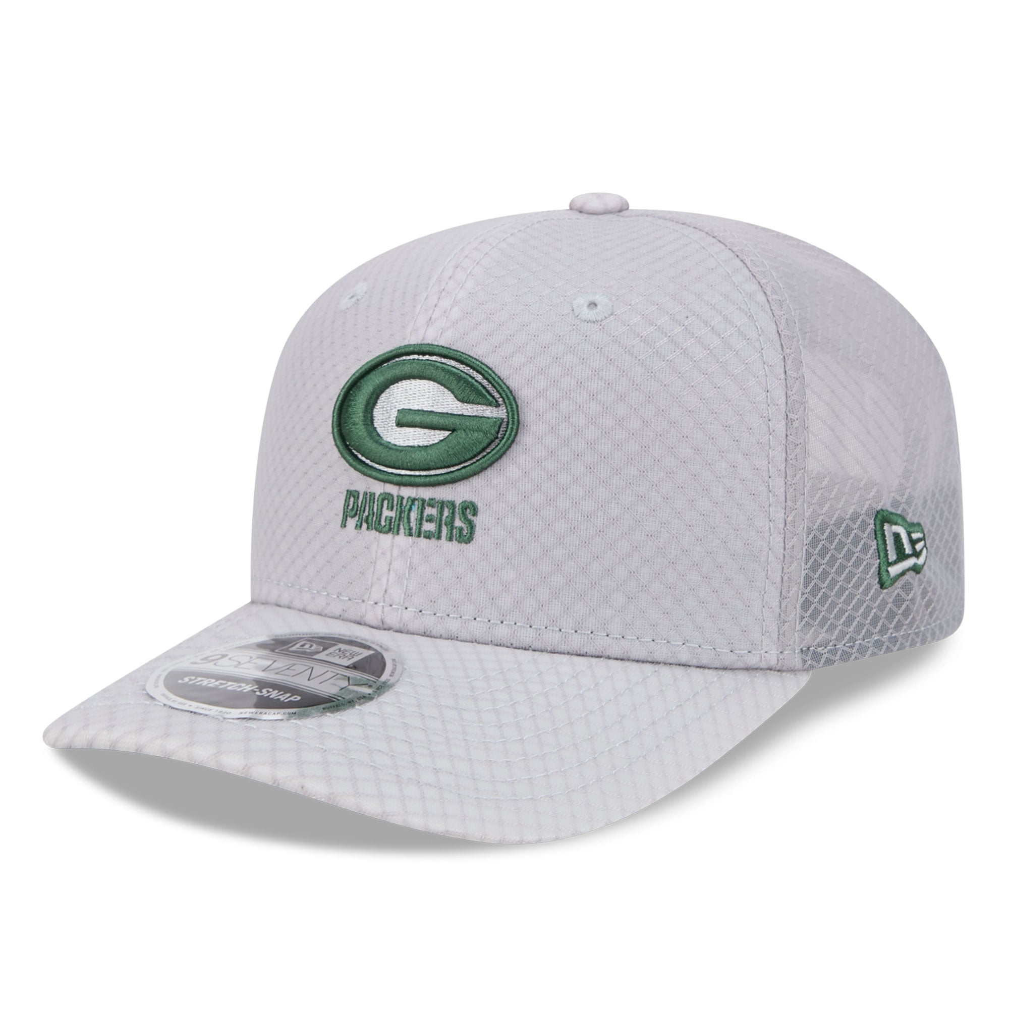 Casquette ajustable New Era Green Bay Packers grise pour homme 9SEVENTY