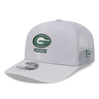 Green Bay Packers New Era Jock 9SEVENTY Adjustable Hat - Gray