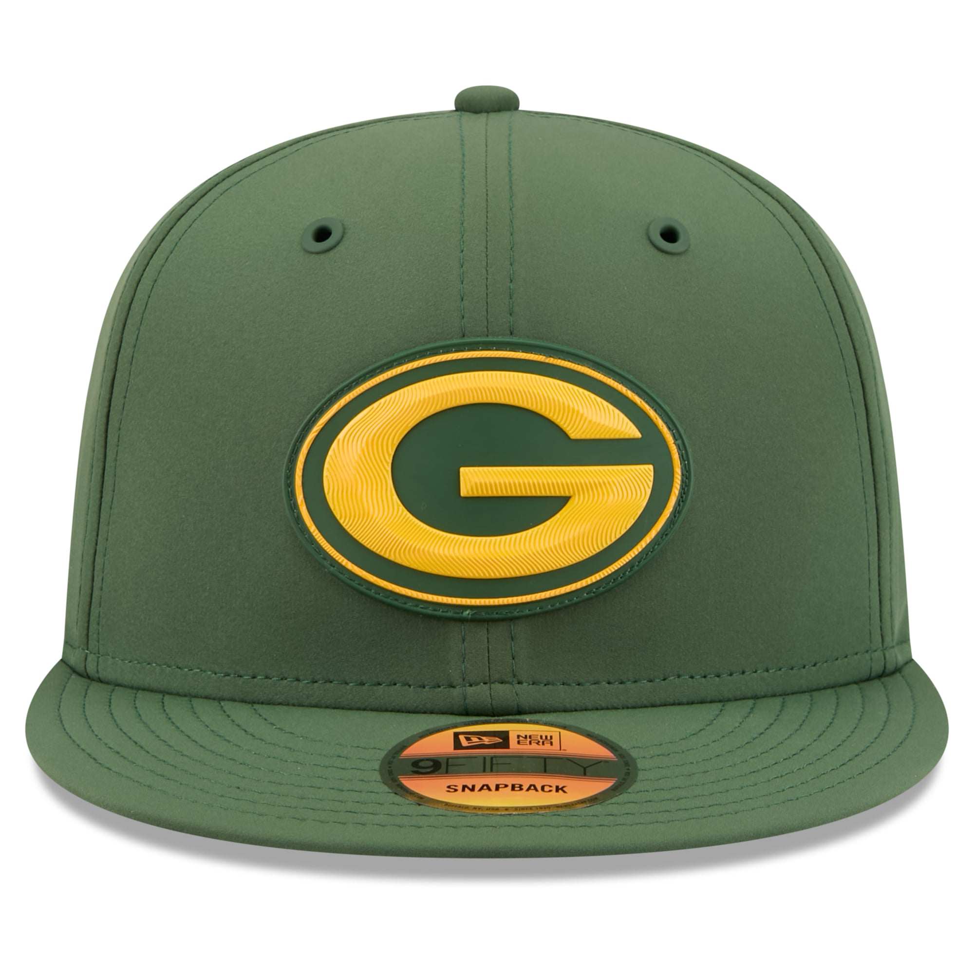 Men's New Era Green Green Bay Packers 2026 Sideline 9FIFTY Snapback Hat