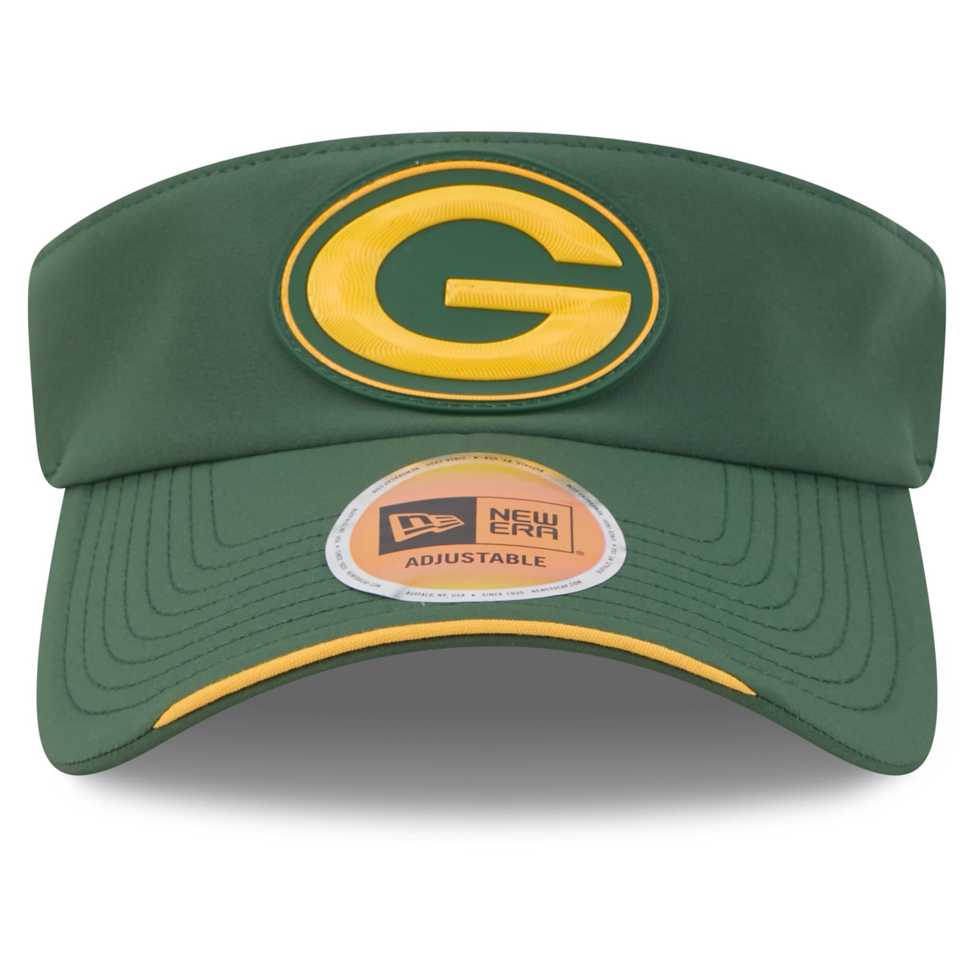 Men's New Era Green Green Bay Packers 2026 Sideline Adjustable Visor