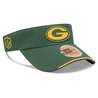 Green Bay Packers New Era 2026 Sideline Adjustable Visor - Green