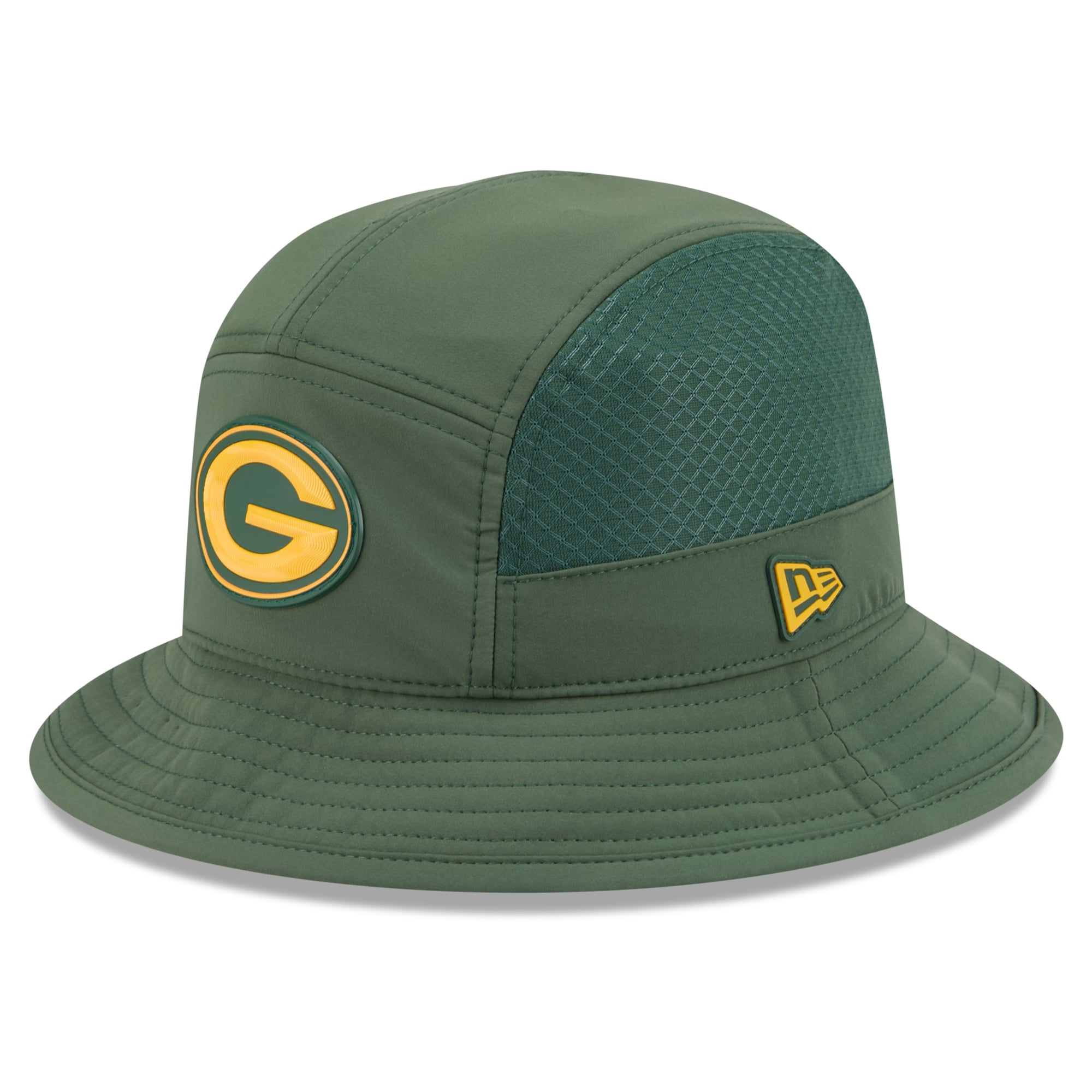Men's New Era Green Green Bay Packers 2026 Sideline Bucket Hat