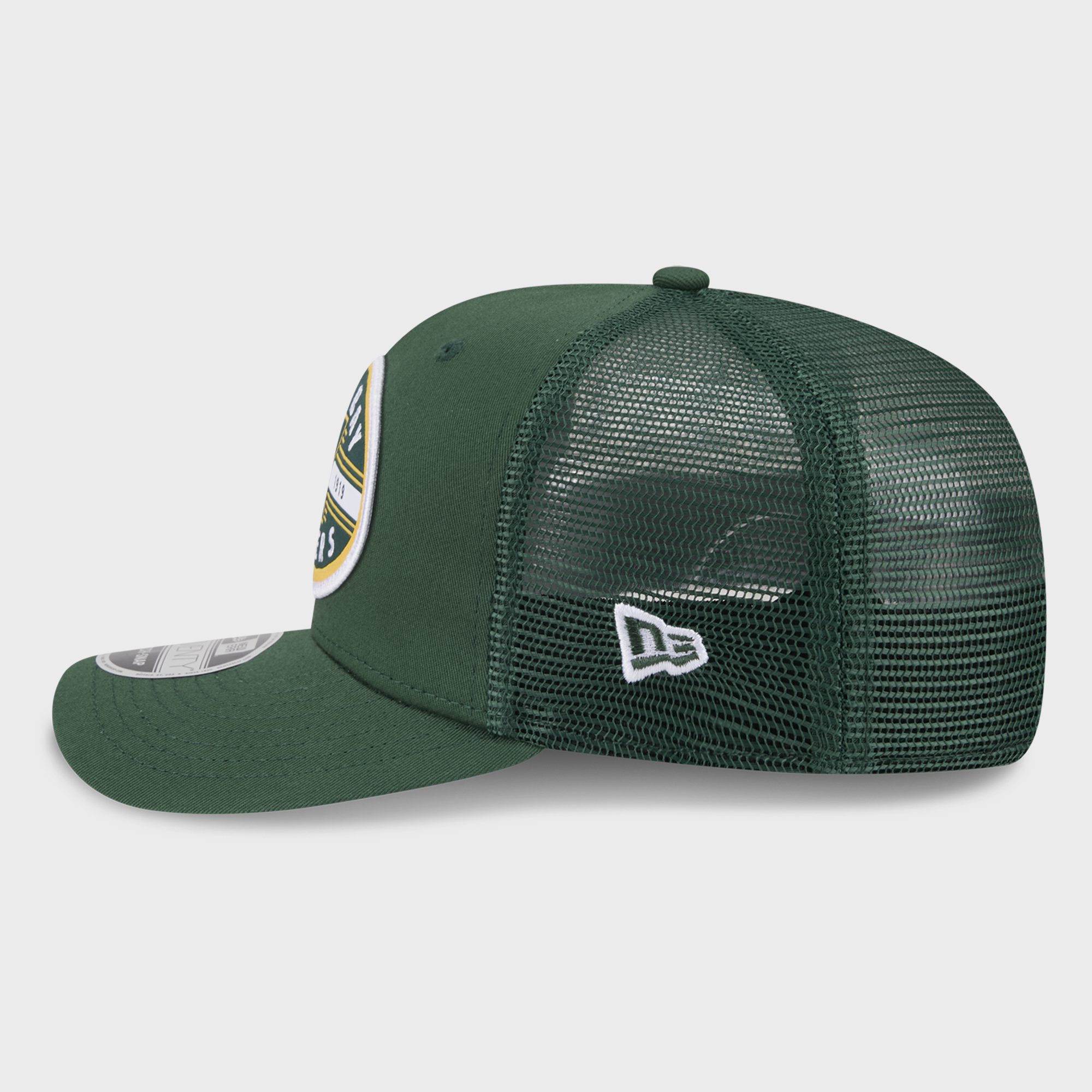 Casquette trucker New Era verte Green Bay Packers 9SEVENTY pour homme