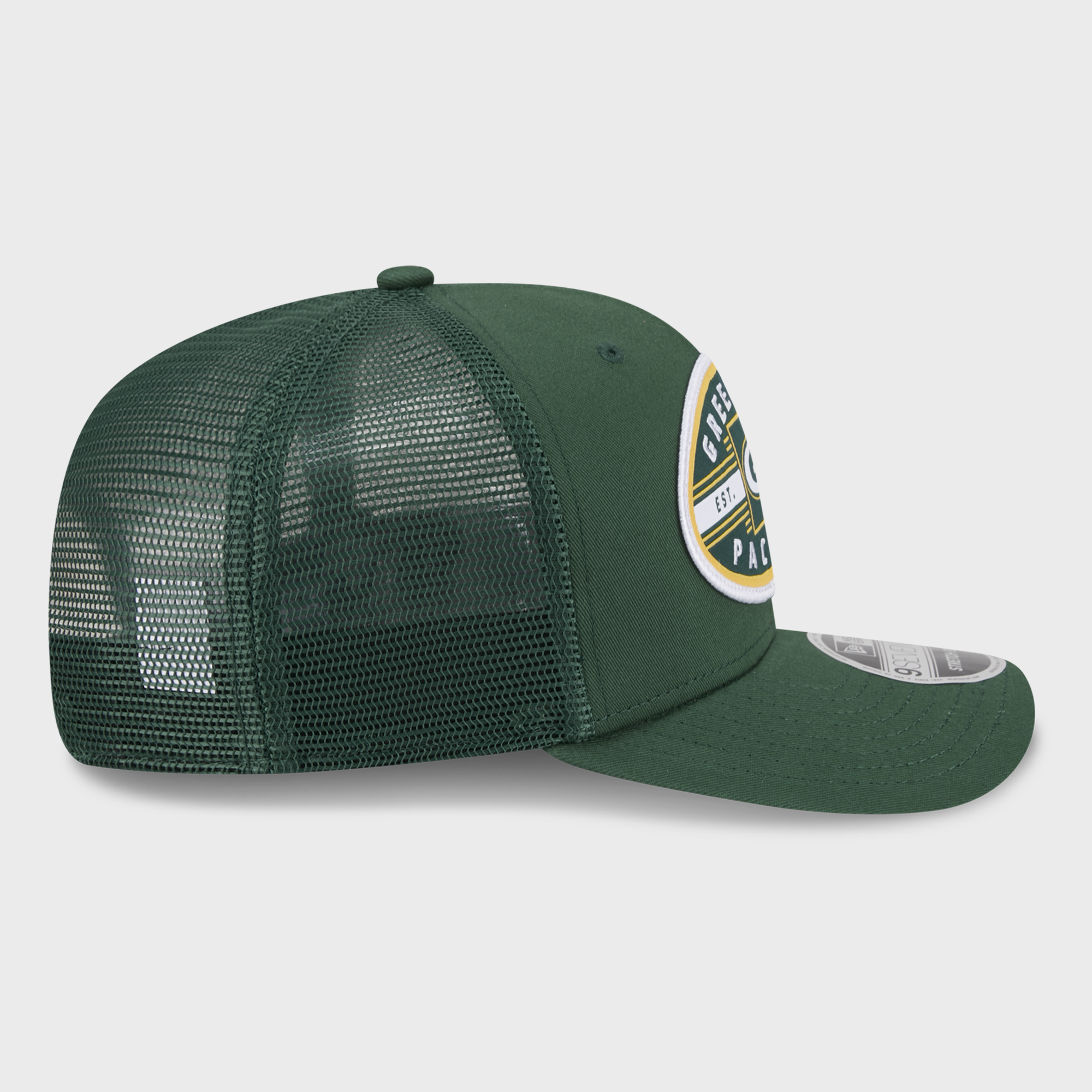 Casquette trucker New Era verte Green Bay Packers 9SEVENTY pour homme
