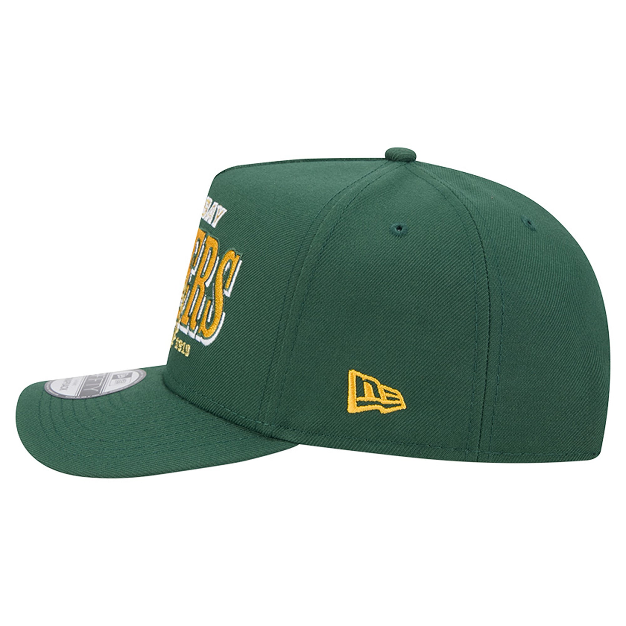 Casquette snapback New Era Green Bay Packers Laurel A-Frame 9FIFTY pour homme