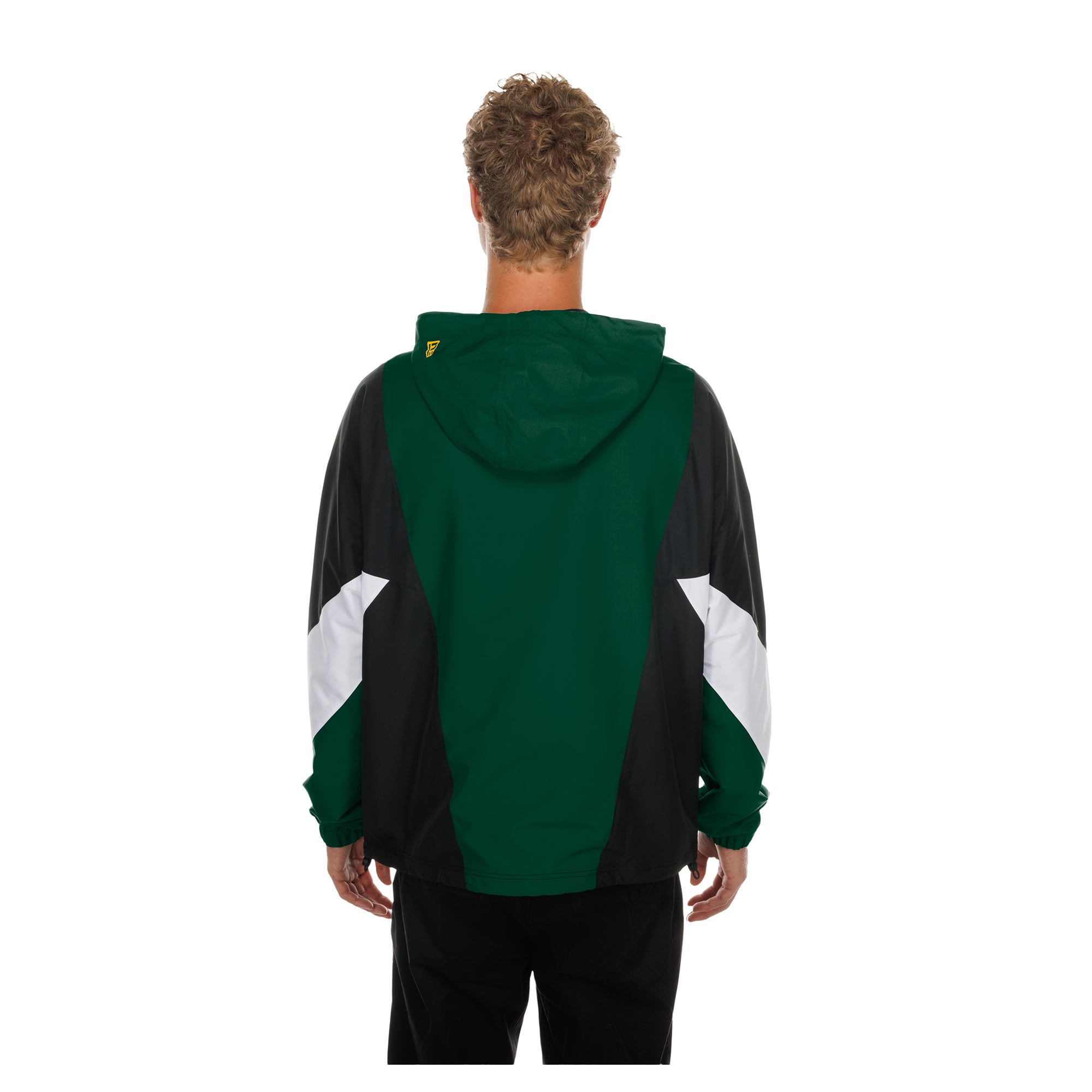 Men's New Era Green Bay Packers Quarter-Zip Windbreaker Jacket