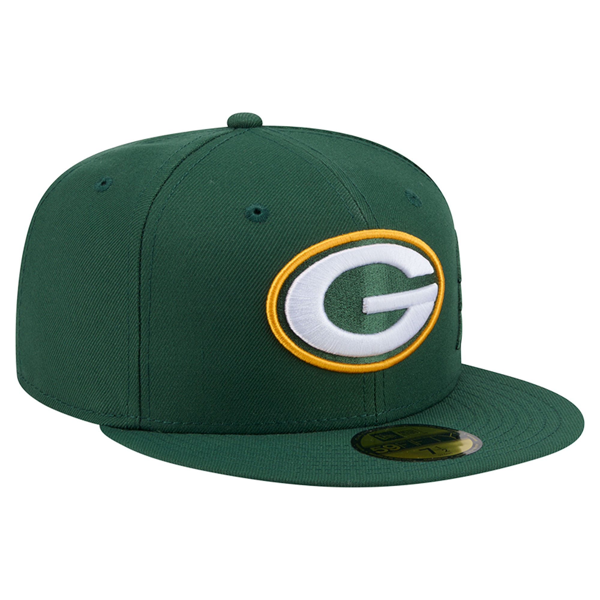 Casquette ajustée New Era Green Bay Packers 59FIFTY pour homme