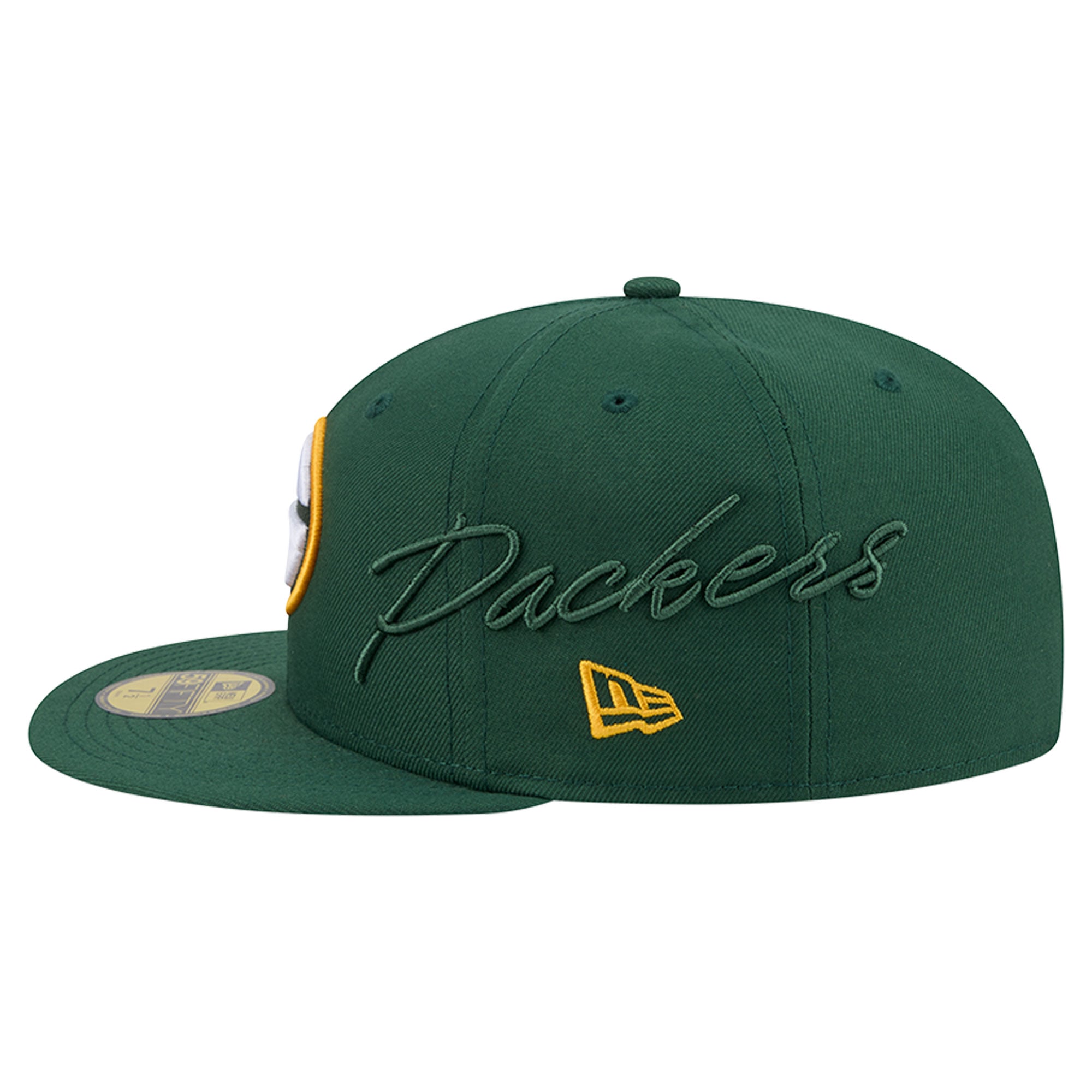 Casquette ajustée New Era Green Bay Packers 59FIFTY pour homme