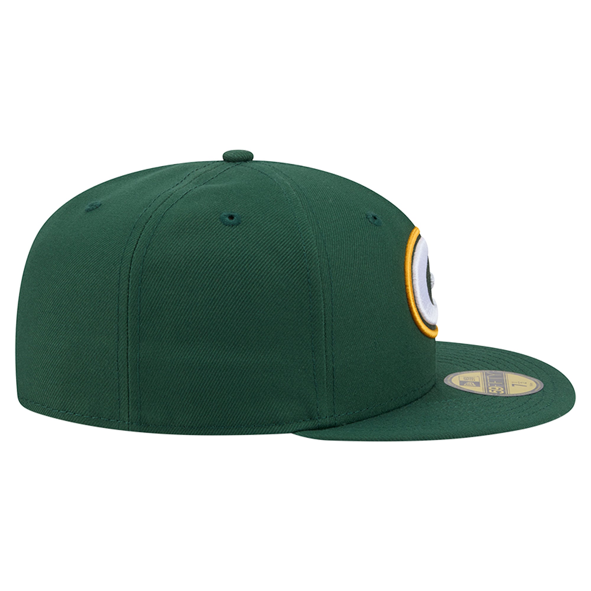 Casquette ajustée New Era Green Bay Packers 59FIFTY pour homme