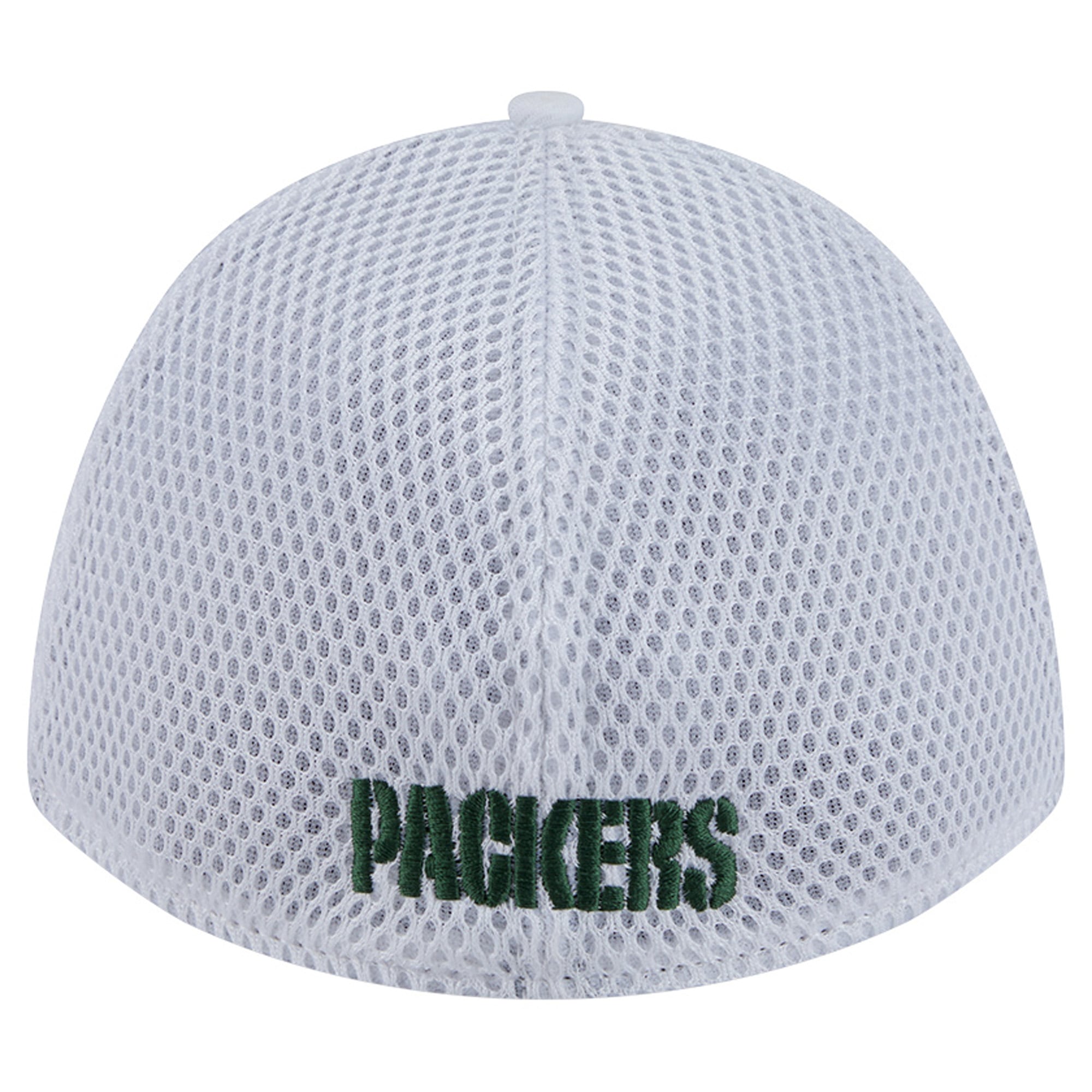 Men's New Era White/Green Green Bay Packers Dash 39THIRTY M-Crown Flex Hat