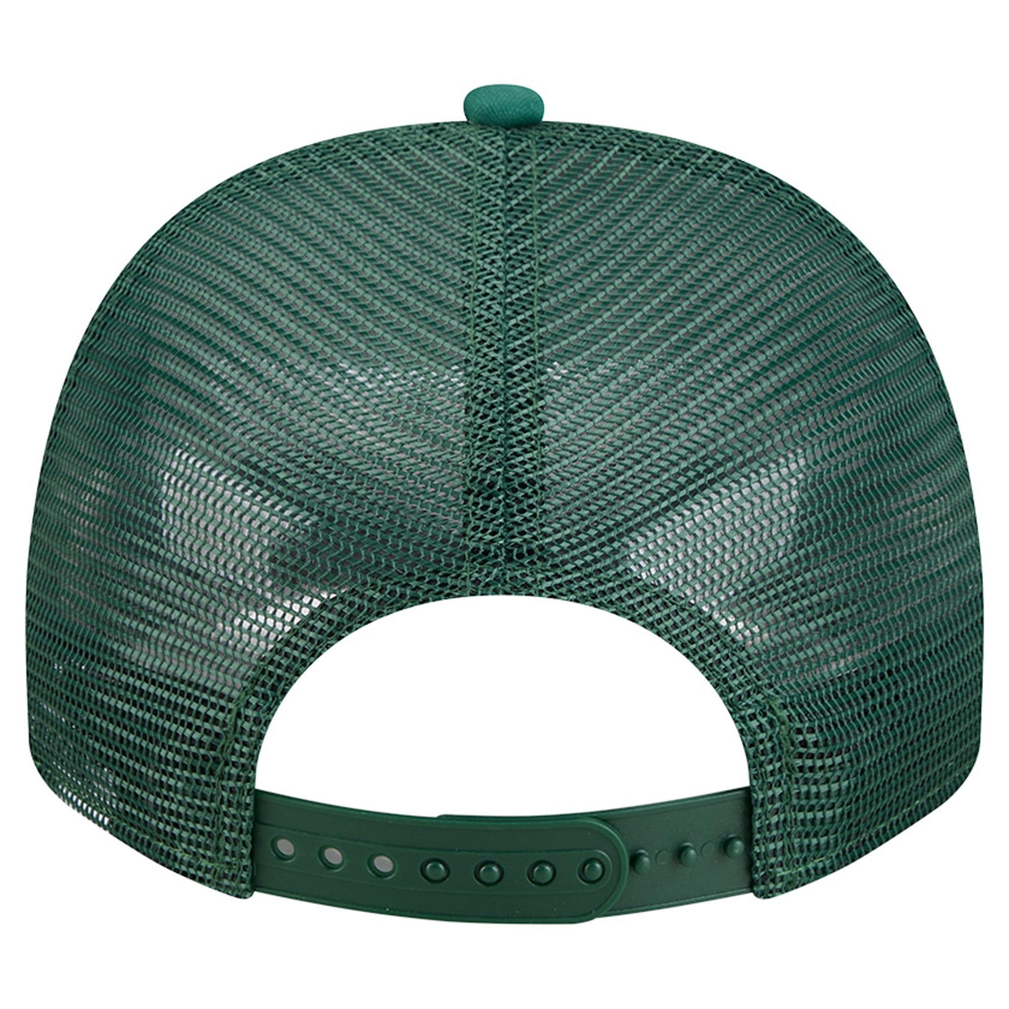 Men's New Era White/Green Green Bay Packers Foam A-Frame 9FIFTY Snapback Trucker Hat