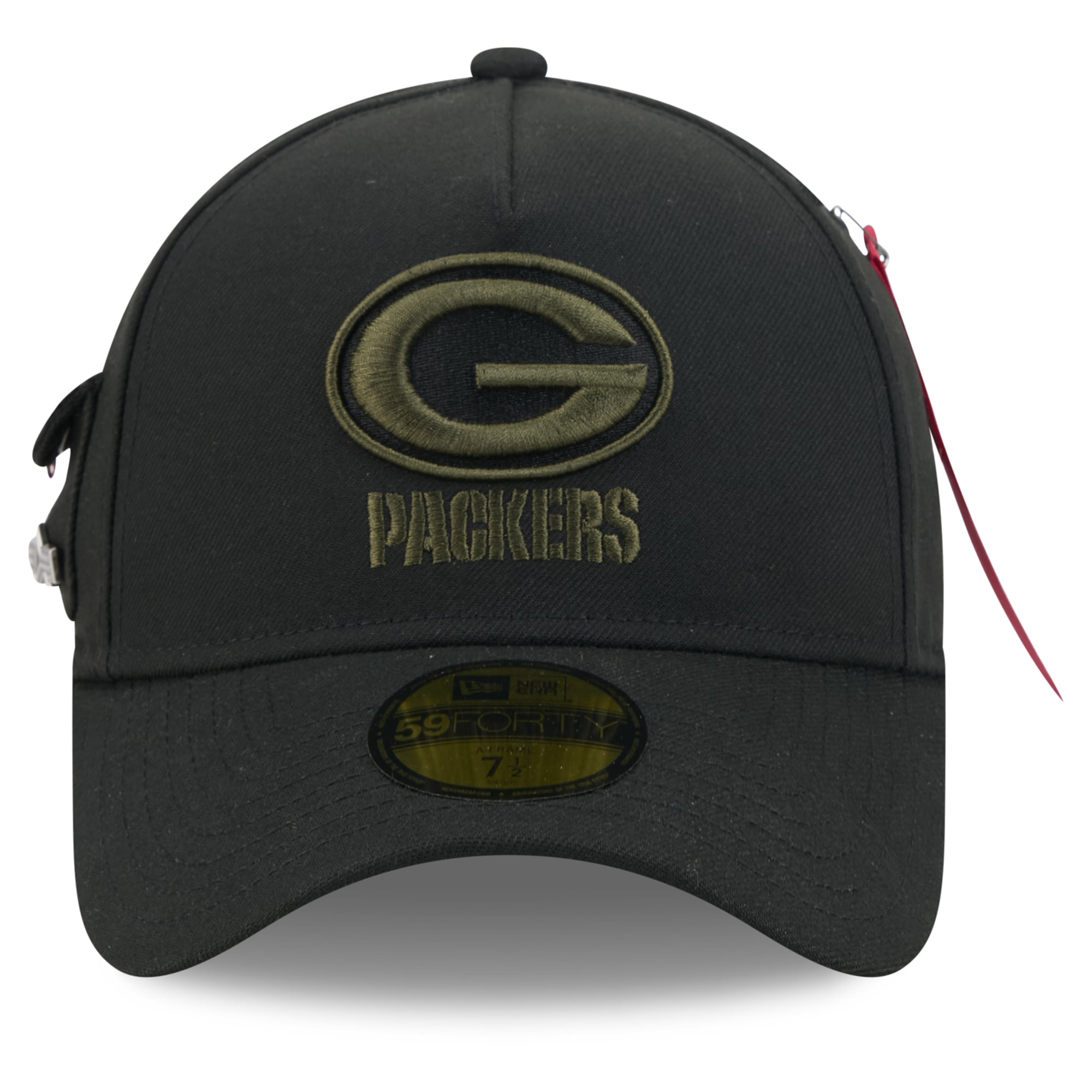 Casquette ajustée New Era x Alpha Industries Green Bay Packers A-Frame 59FORTY pour homme