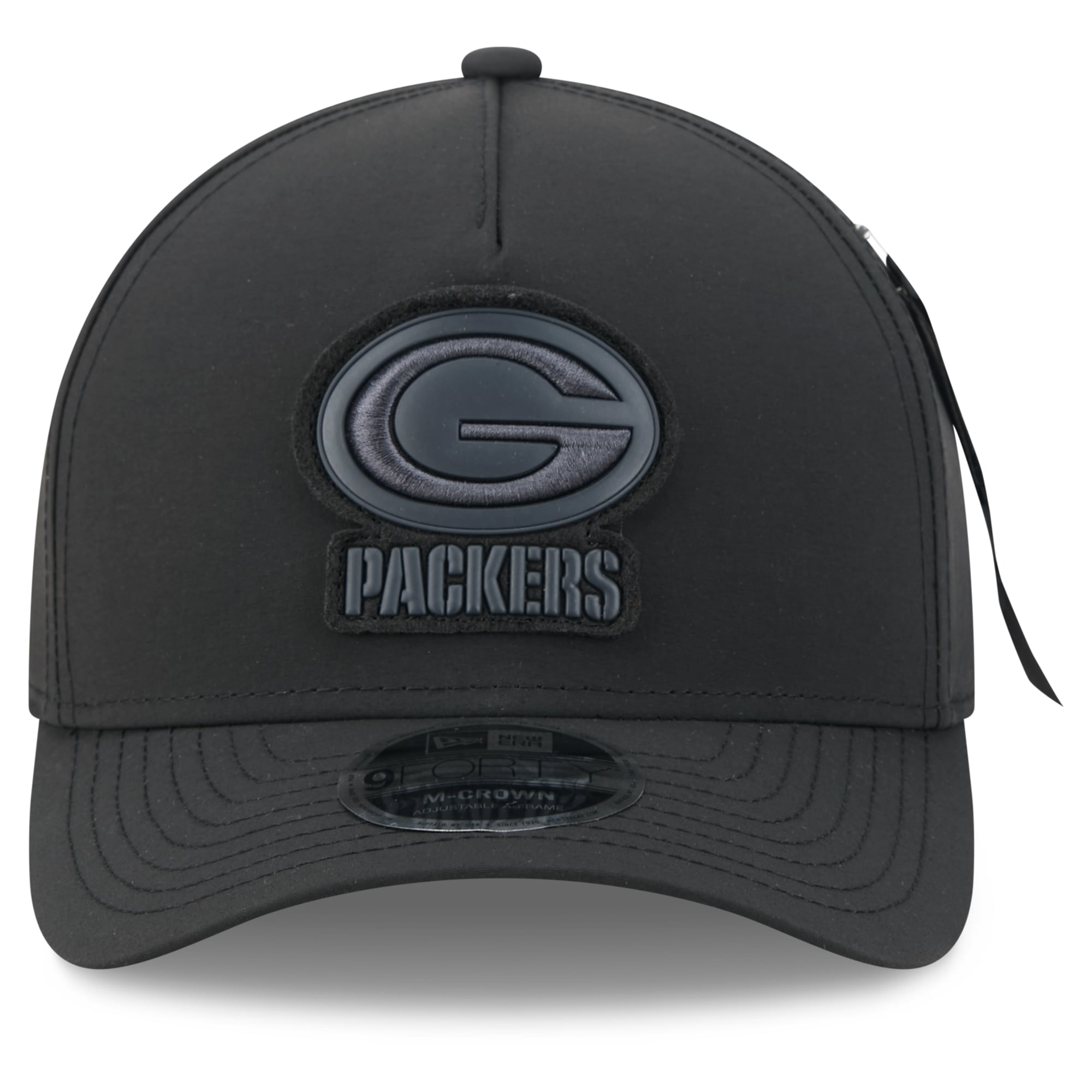 Casquette ajustable New Era x Alpha Industries Green Bay Packers A-Frame 9FORTY noire pour homme