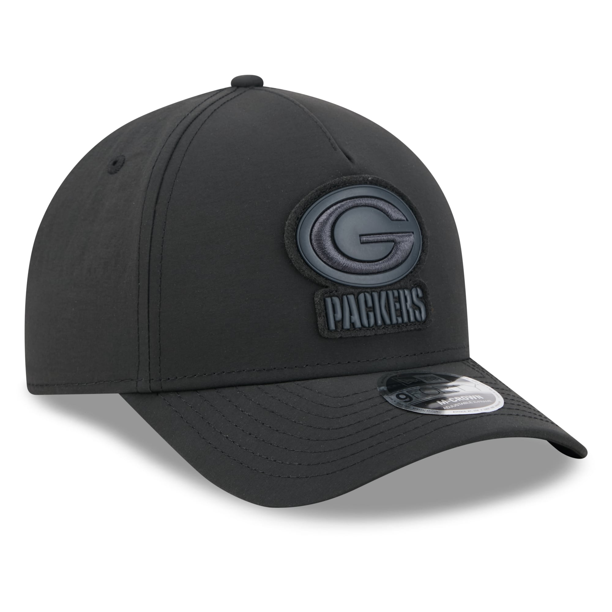 Casquette ajustable New Era x Alpha Industries Green Bay Packers A-Frame 9FORTY noire pour homme