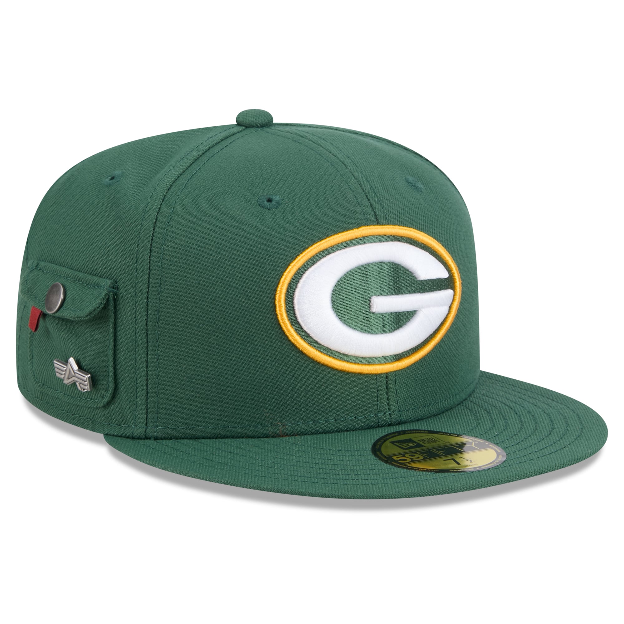 Casquette ajustée New Era x Alpha Industries Green Bay Packers 59FIFTY pour homme
