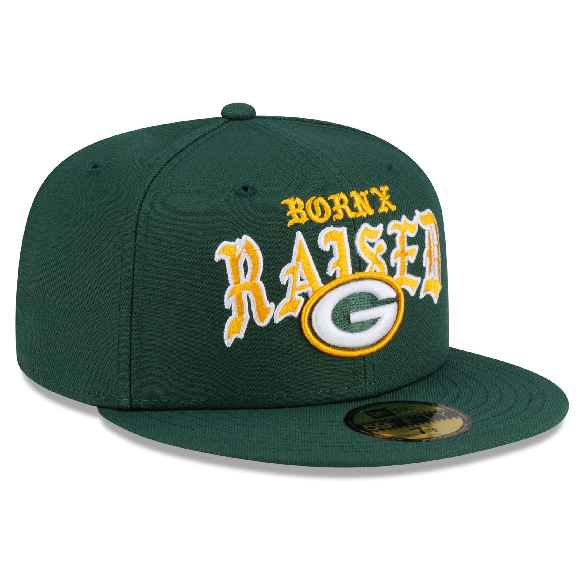 Casquette ajustée New Era x Born Raised Green Bay Packers 59FIFTY pour homme