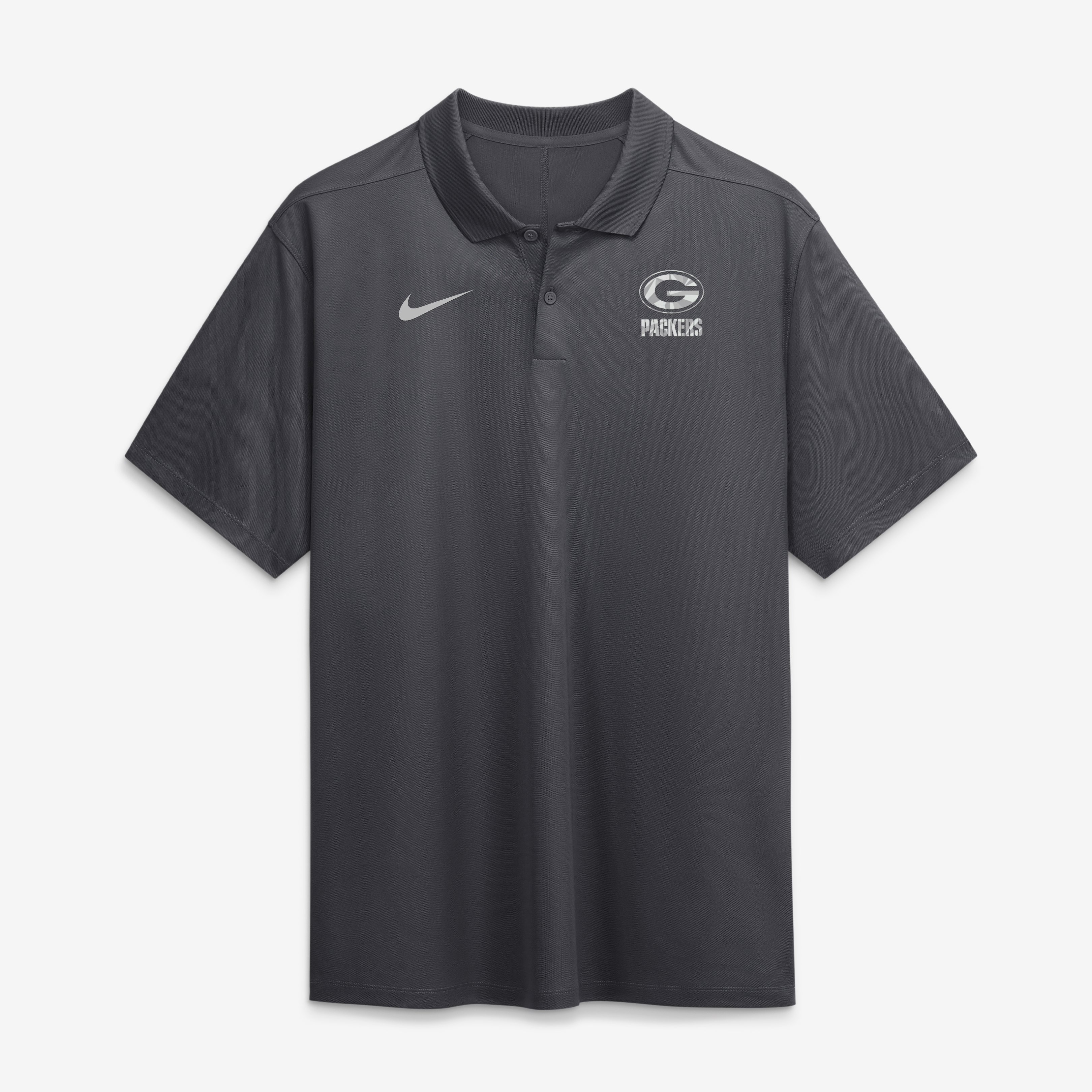Polo Nike Dri-FIT Victory à logo fractal Green Bay Packers anthracite pour homme