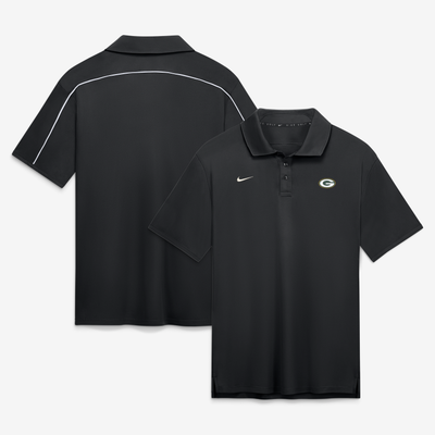 Green Bay Packers Nike Par Solid Dri-FIT Polo - Black