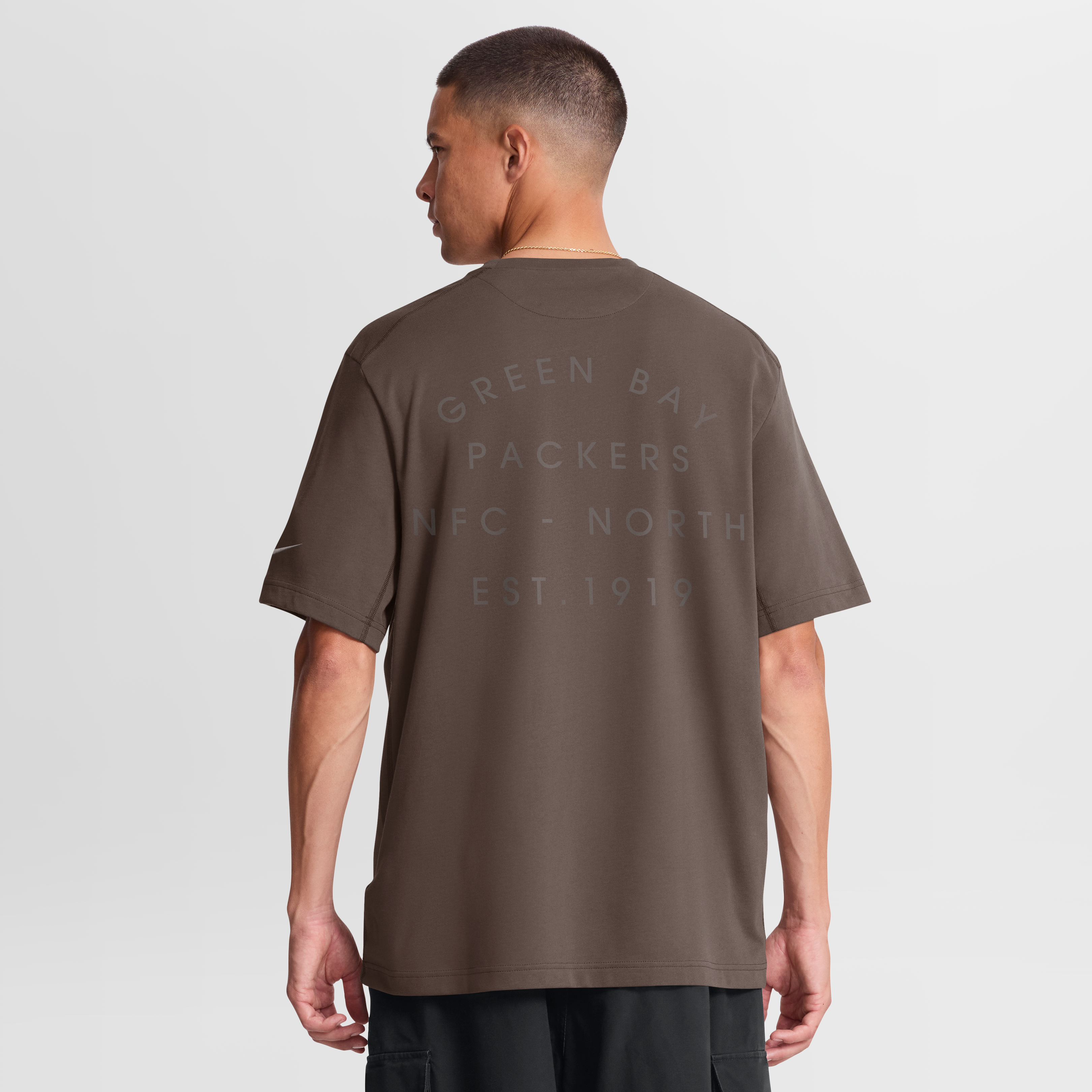 T-shirt Nike Dri-FIT Last Resort marron Green Bay Packers pour homme