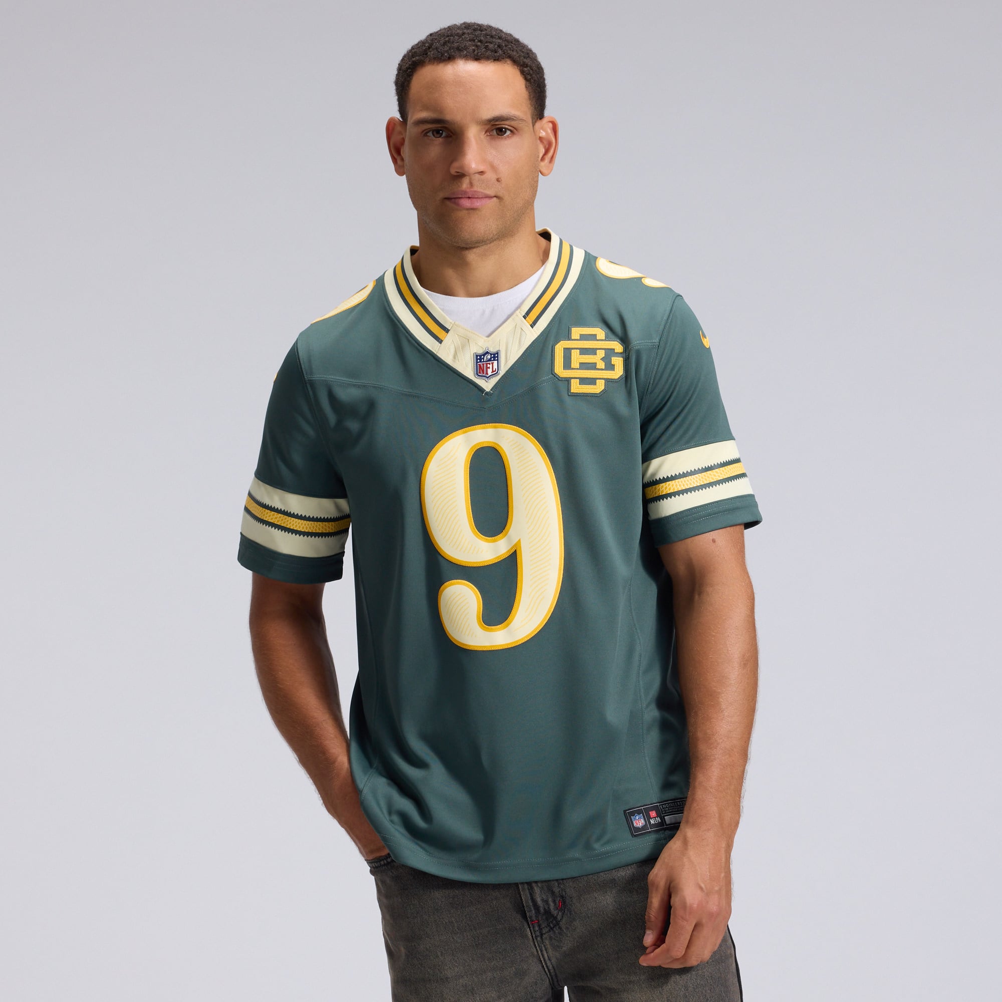Men's Nike Christian Watson Green Bay Packers 2026 Rivalries Collection Stitched Limited Jersey