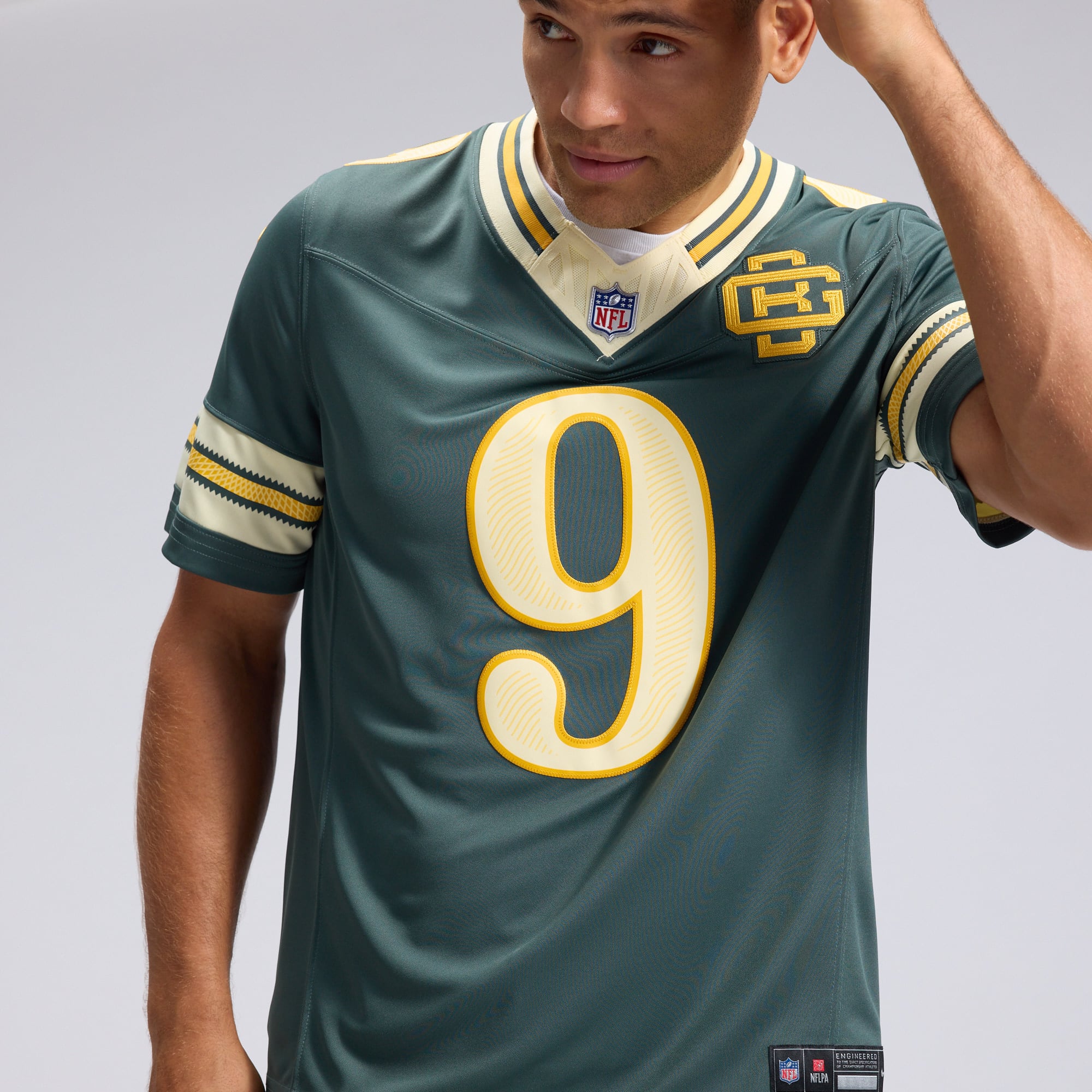 Men's Nike Christian Watson Green Bay Packers 2026 Rivalries Collection Stitched Limited Jersey