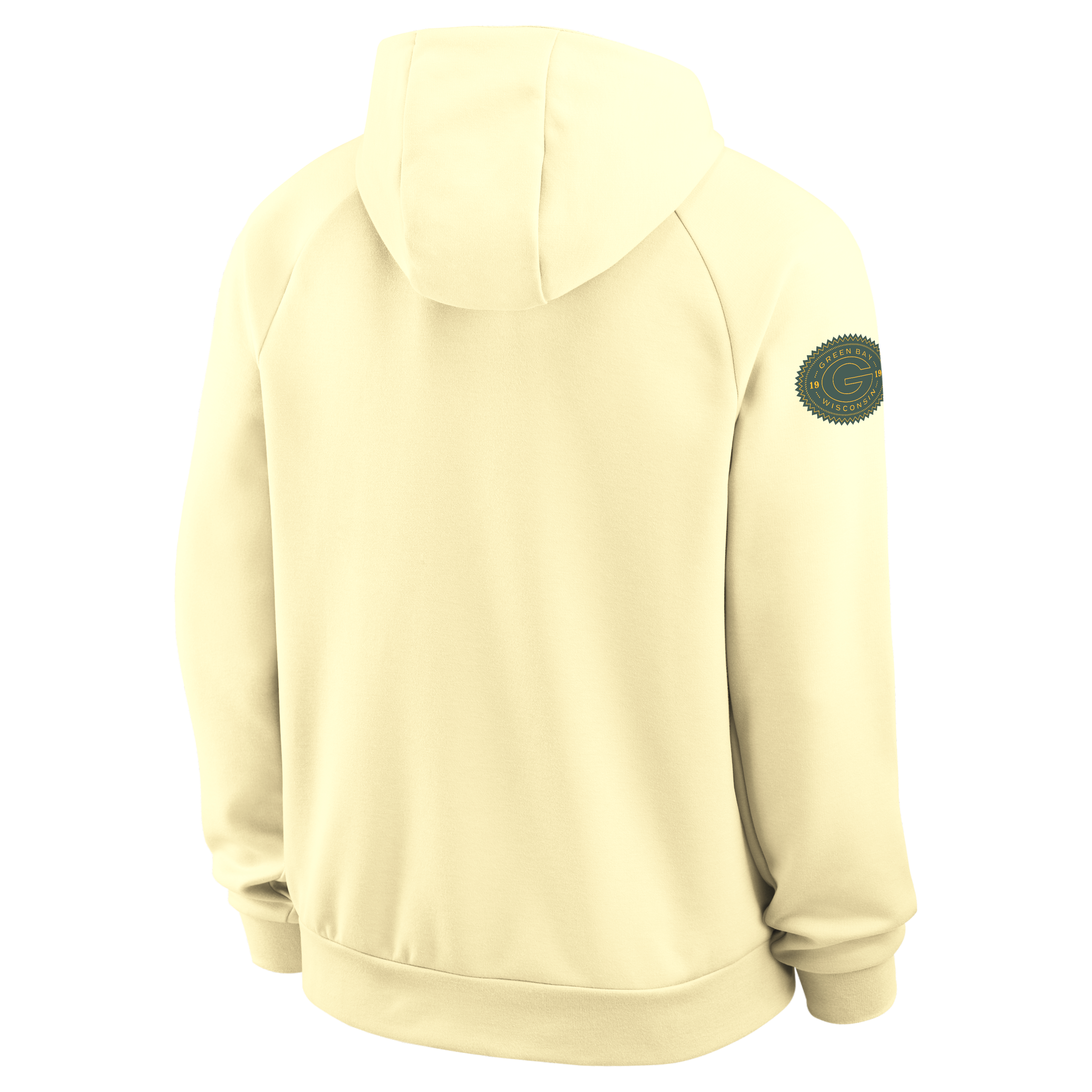 Men's Nike  Cream Green Bay Packers 2026 Rivalries Collection Dri-FIT Pullover Hoodie