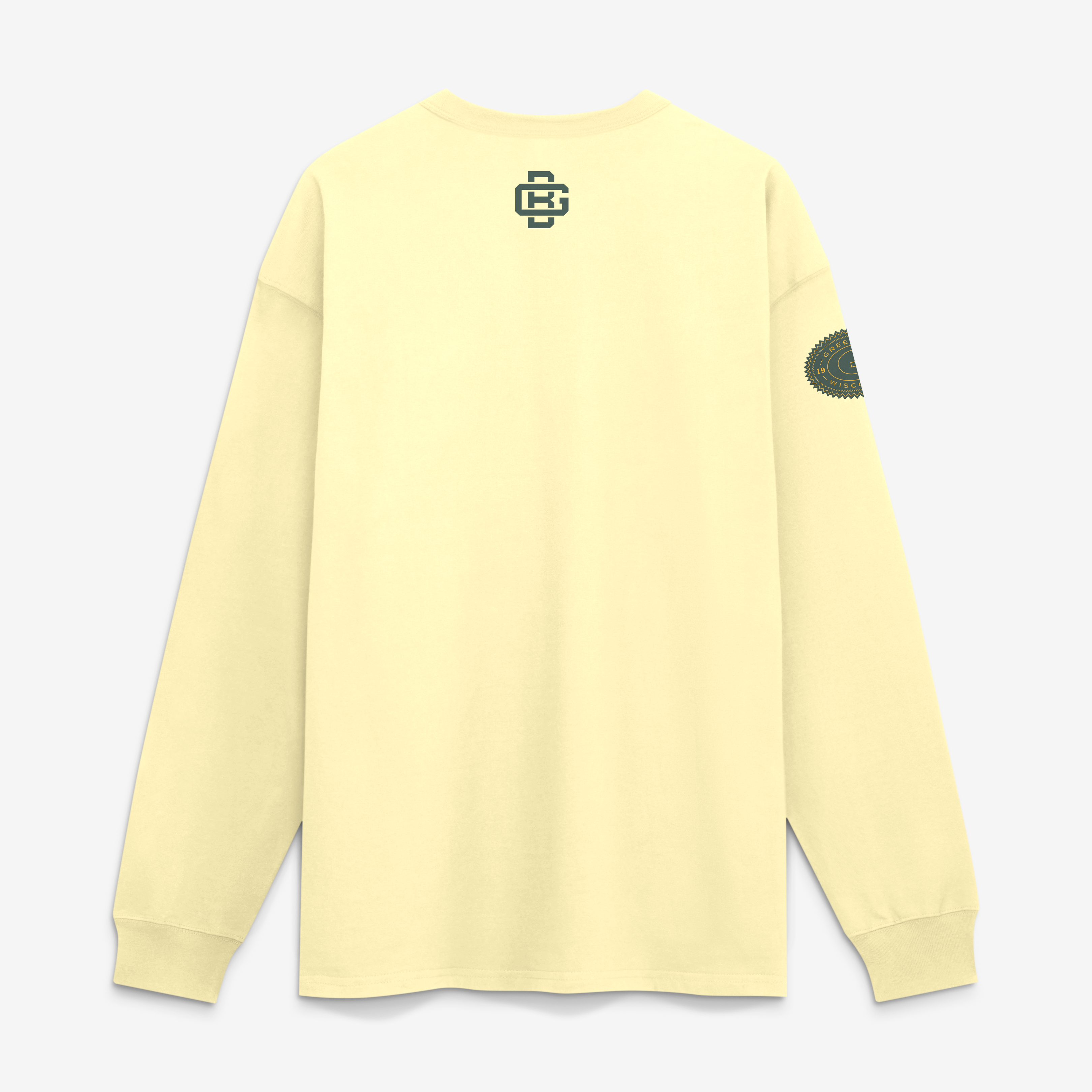 Men's Nike Cream Green Bay Packers 2026 Rivalries Collection Max90 Long Sleeve T-Shirt