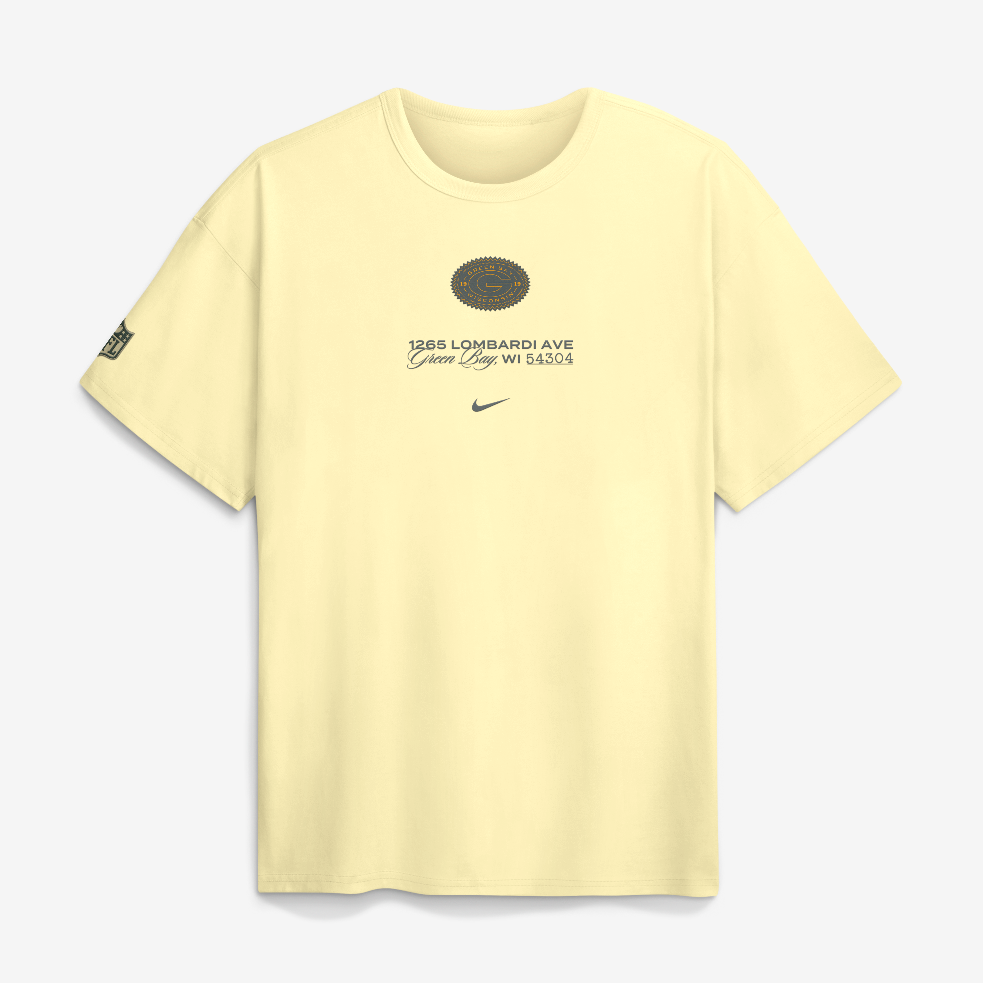 T-shirt Nike Max90 crème Green Bay Packers Collection 2026 Rivalries pour homme