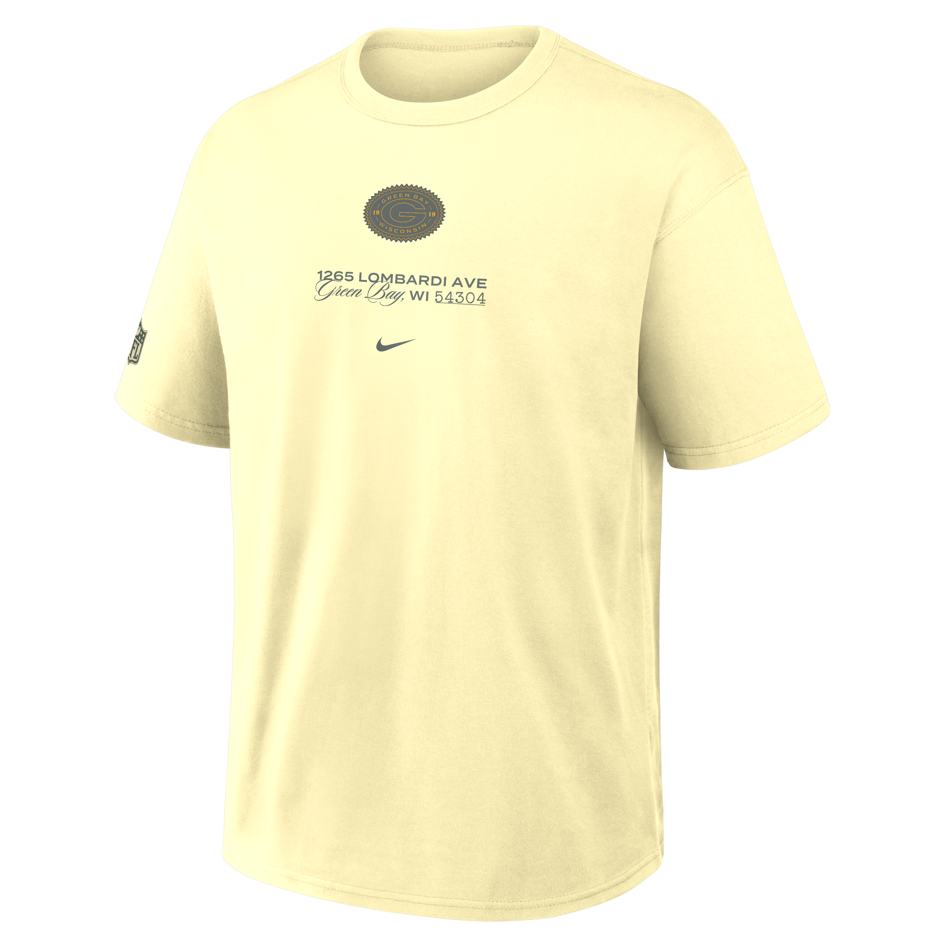 T-shirt Nike Max90 crème Green Bay Packers Collection 2026 Rivalries pour homme
