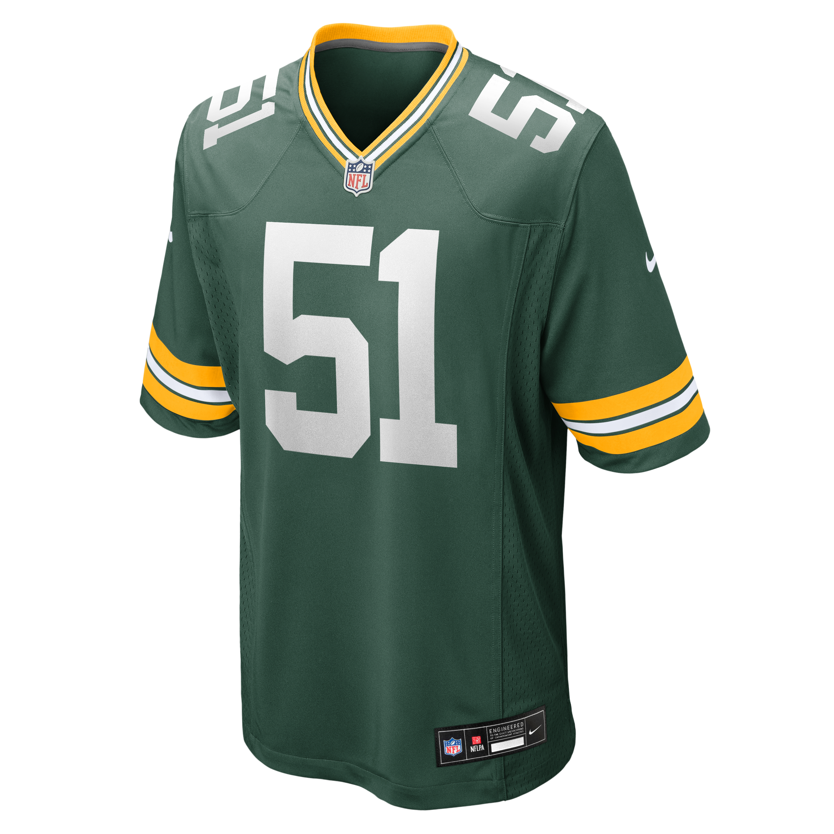 Men's Nike Dani Dennis-Sutton Green Bay Packers Team Game Jersey
