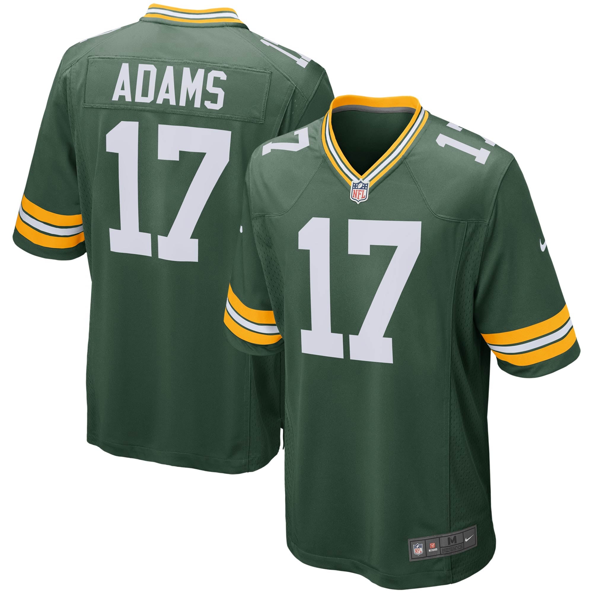 NIKE NFL グリーンベイ パッカーズ ダバンテ アダムス ゲームシャツ Men's Nike Davante Adams Green Green Bay Packers Game Player - Jersey