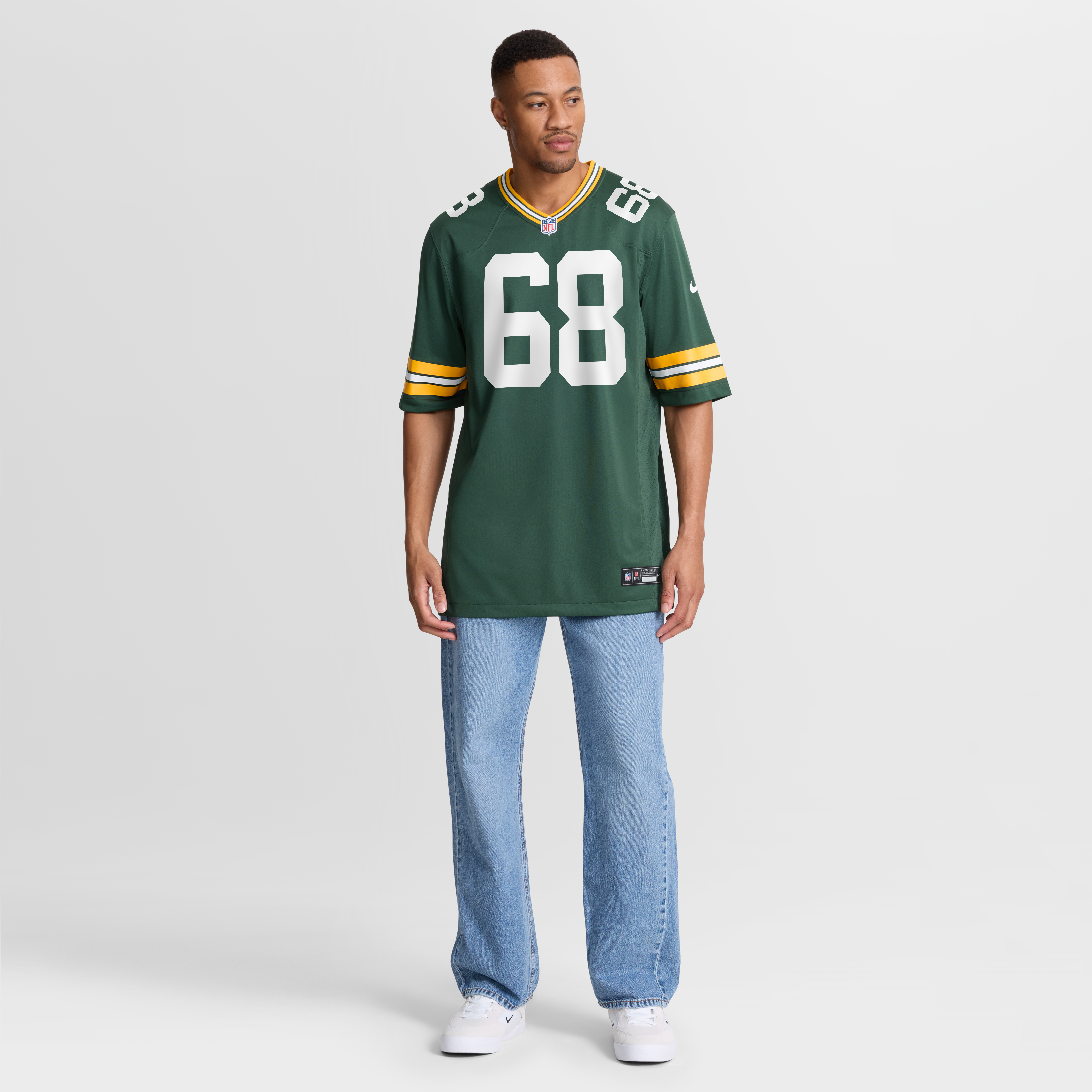 Men's Nike Dillon Wade Green Bay Packers Team Game Jersey
