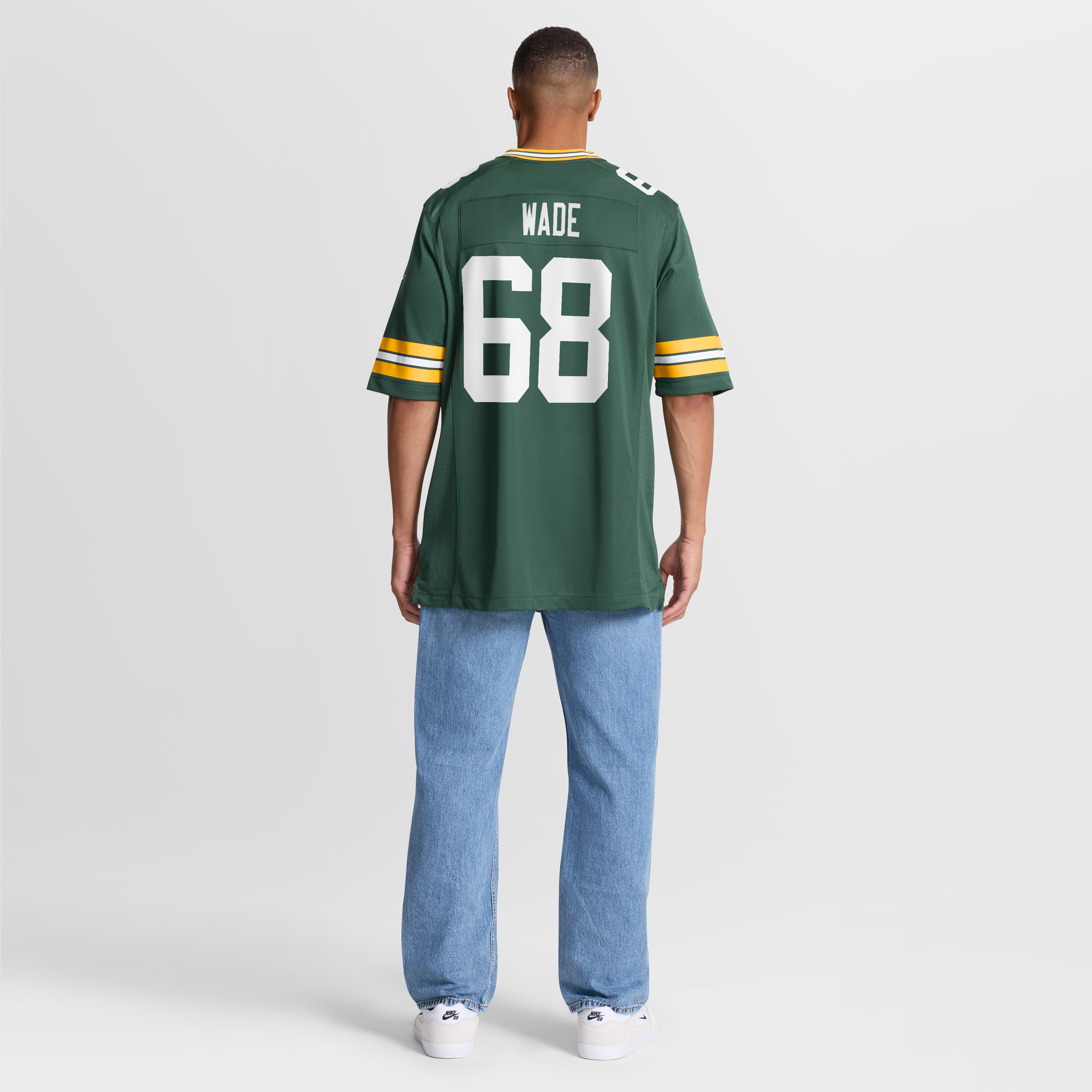 Men's Nike Dillon Wade Green Bay Packers Team Game Jersey