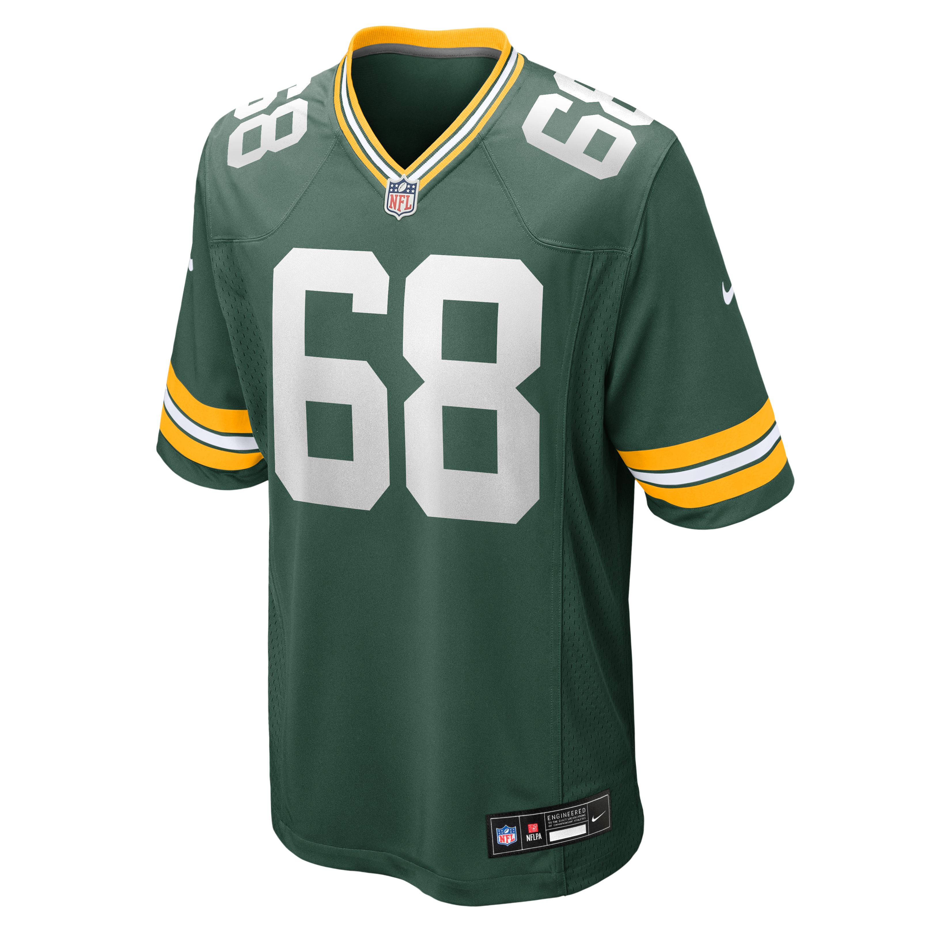 Men's Nike Dillon Wade Green Bay Packers Team Game Jersey