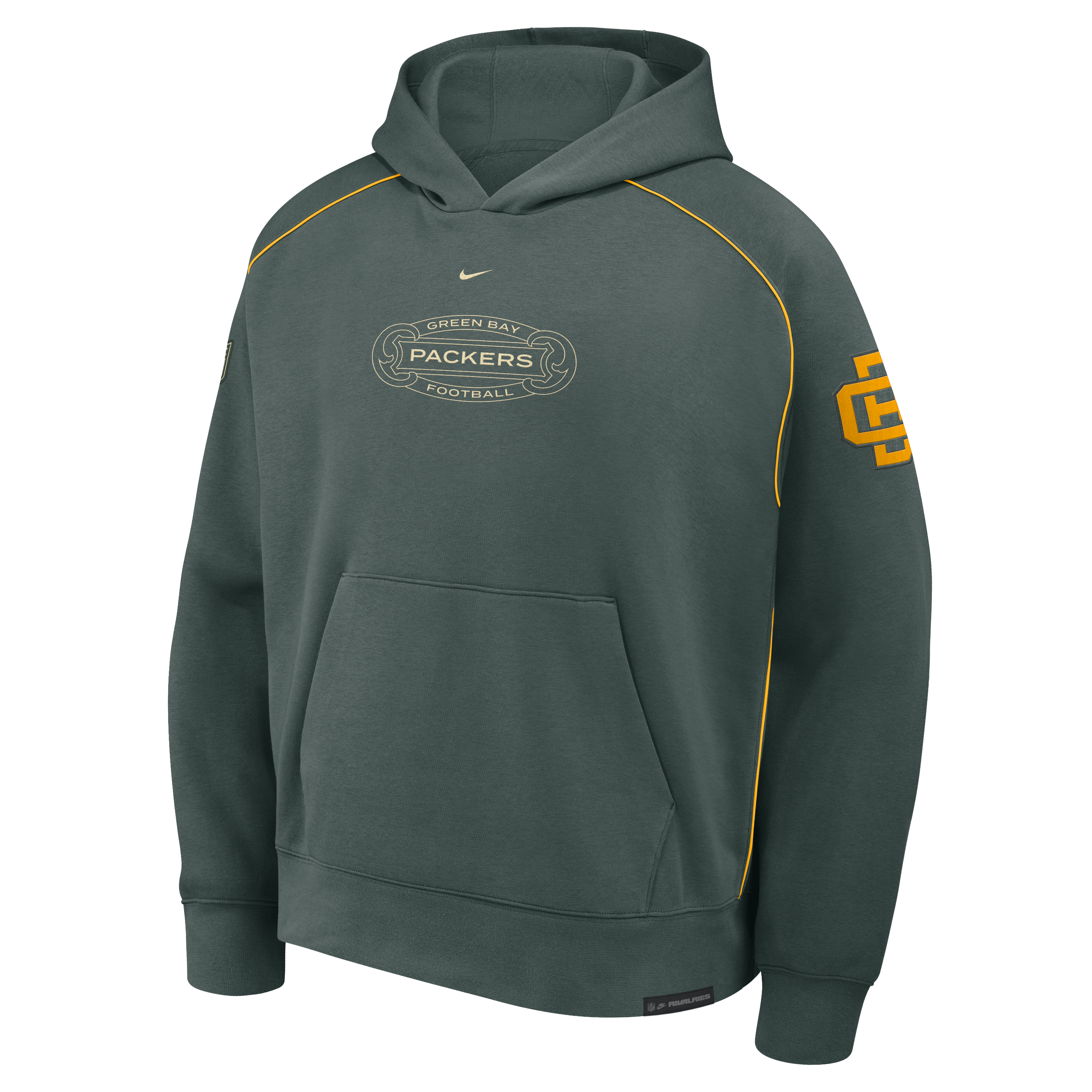 Sweat à capuche Nike Air vert Green Bay Packers collection 2026 Rivalries pour homme