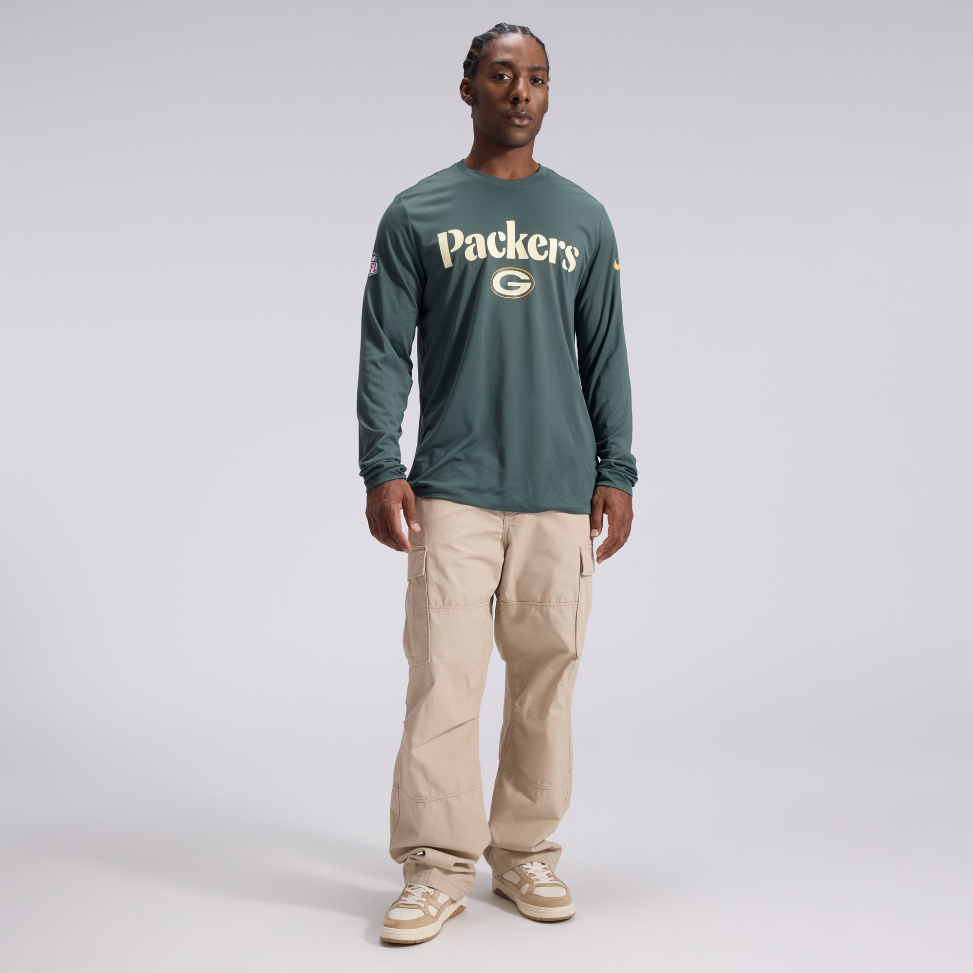 Men's Nike Green Bay Packers 2026 Rivalries Collection Sideline Legend Long Sleeve T-Shirt