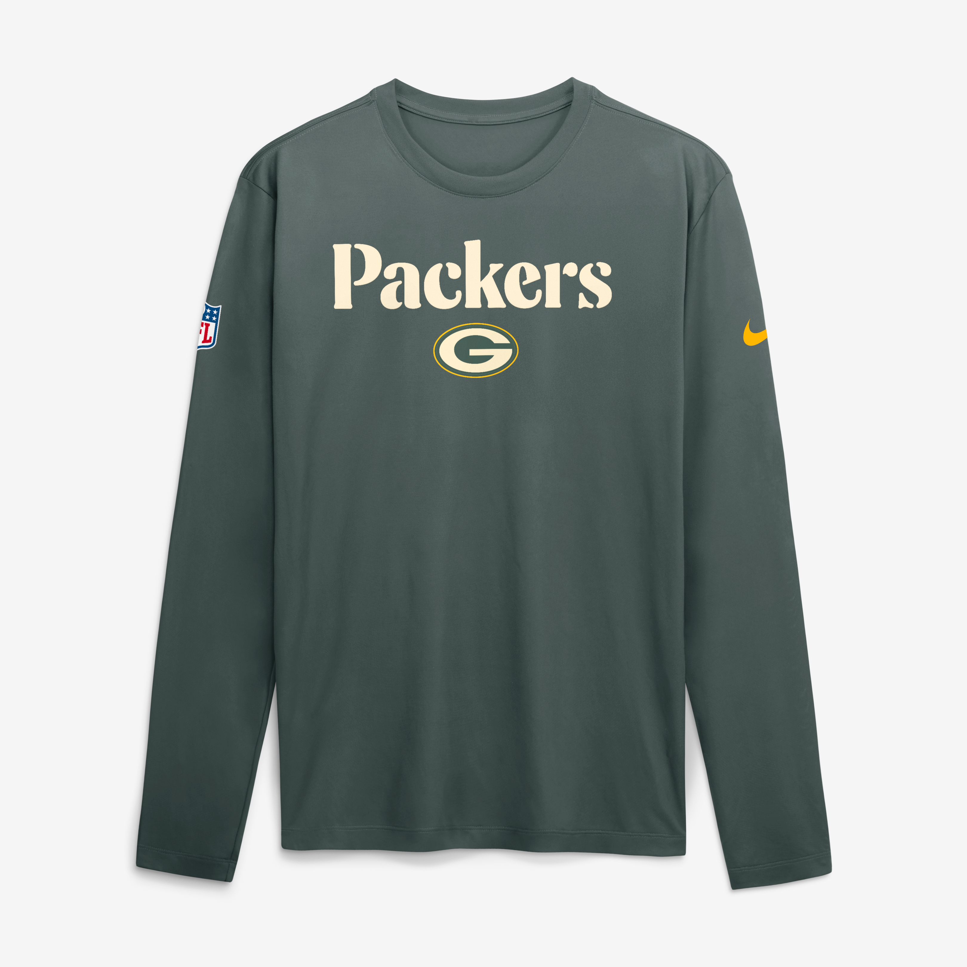 Men's Nike Green Bay Packers 2026 Rivalries Collection Sideline Legend Long Sleeve T-Shirt