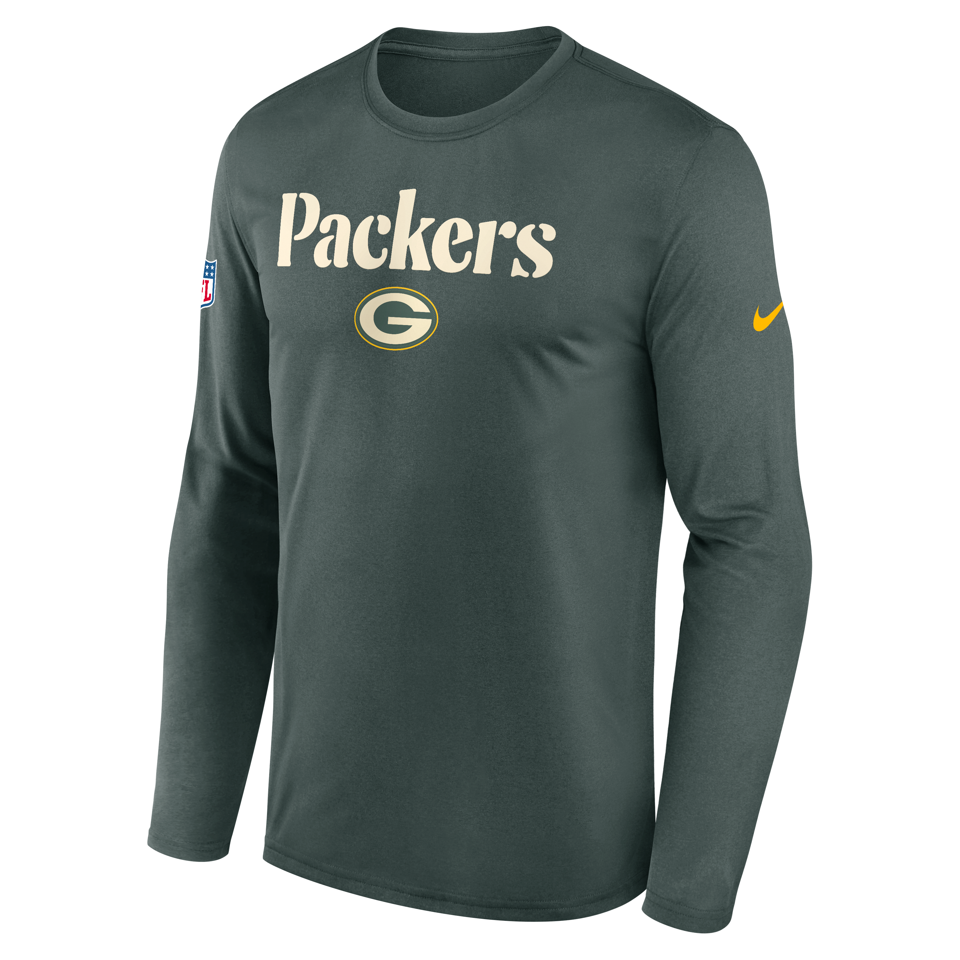 Men's Nike Green Bay Packers 2026 Rivalries Collection Sideline Legend Long Sleeve T-Shirt