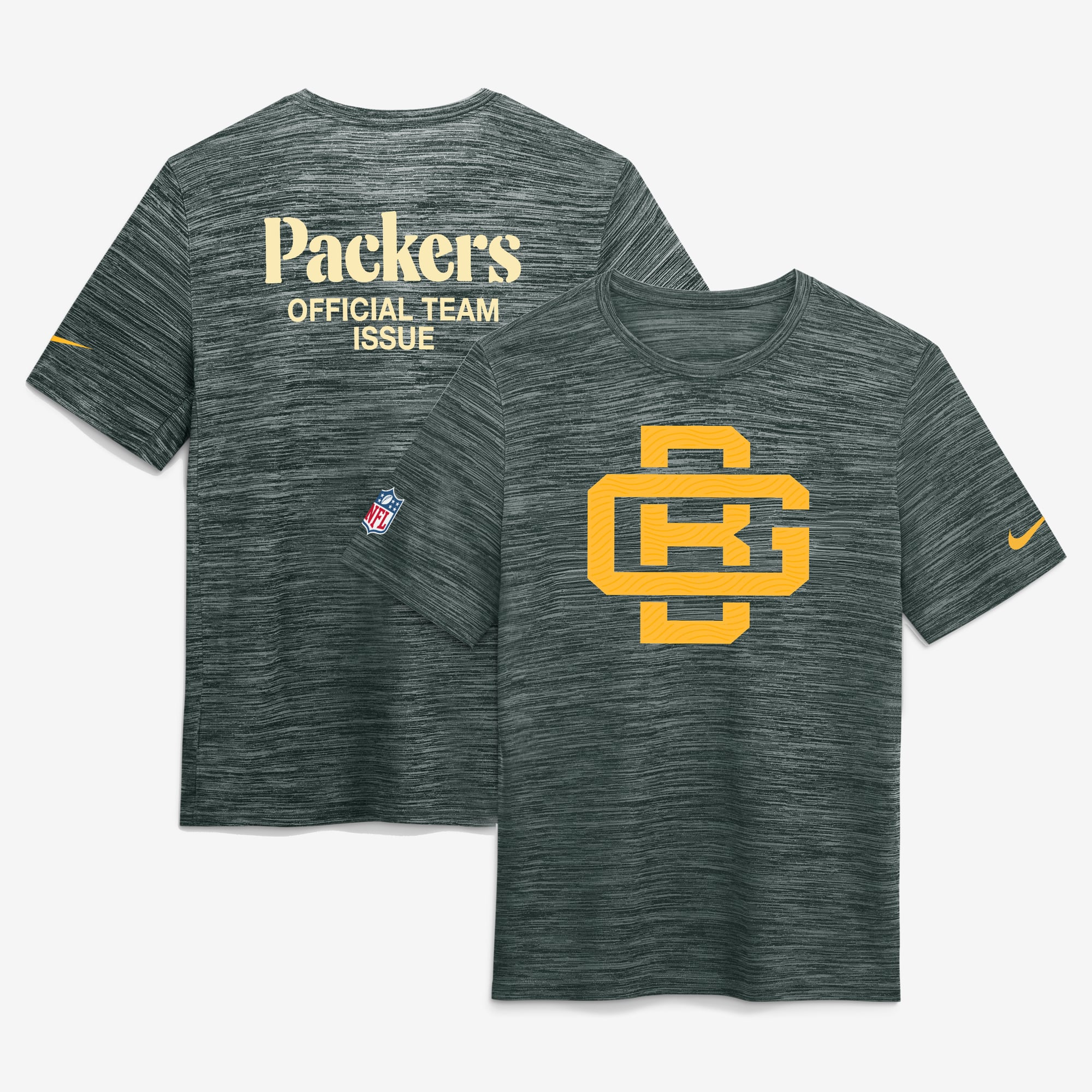 Men's Nike  Green Bay Packers 2026 Rivalries Collection Sideline Velocity T-Shirt