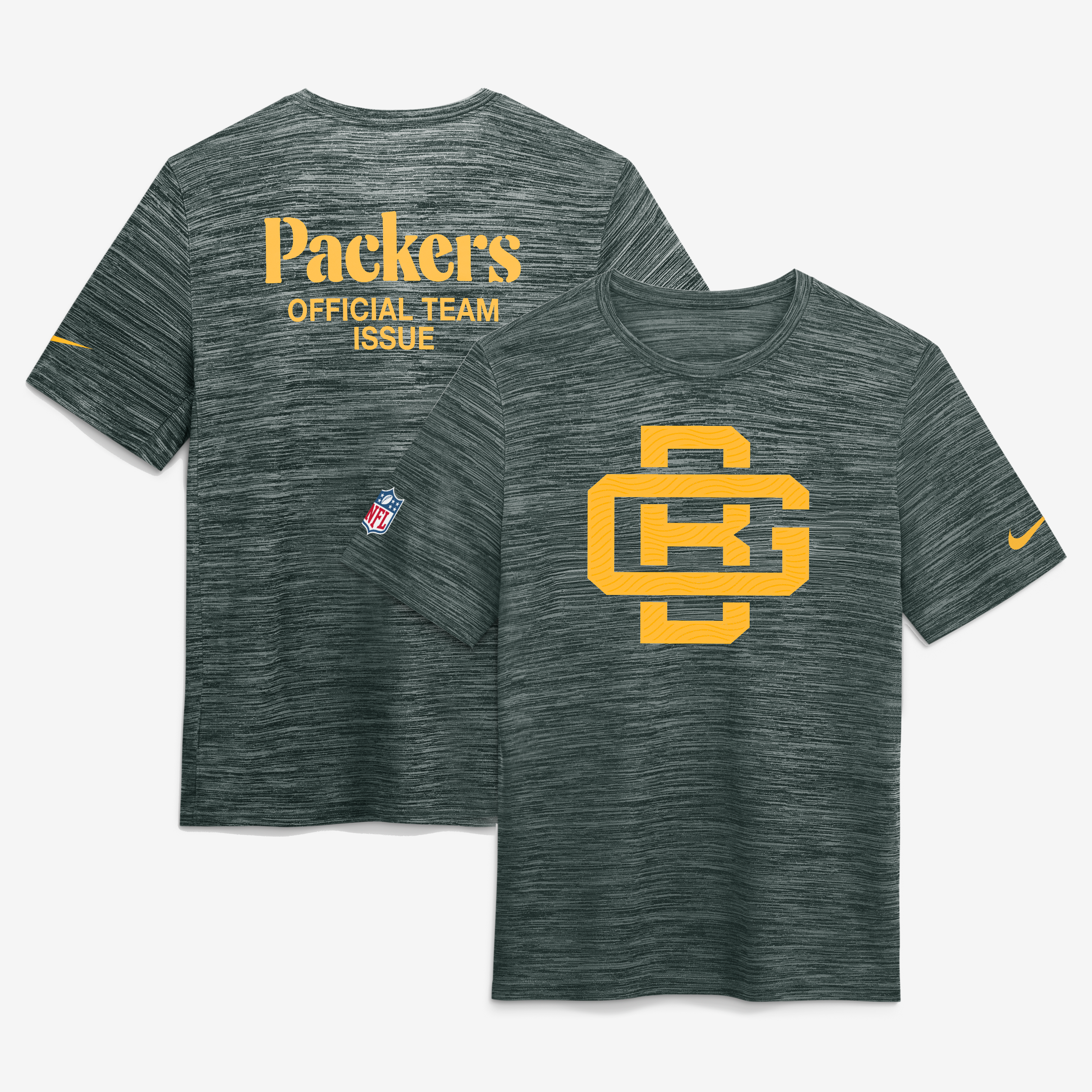 Men's Nike Green Bay Packers 2026 Rivalries Collection Sideline Velocity T-Shirt