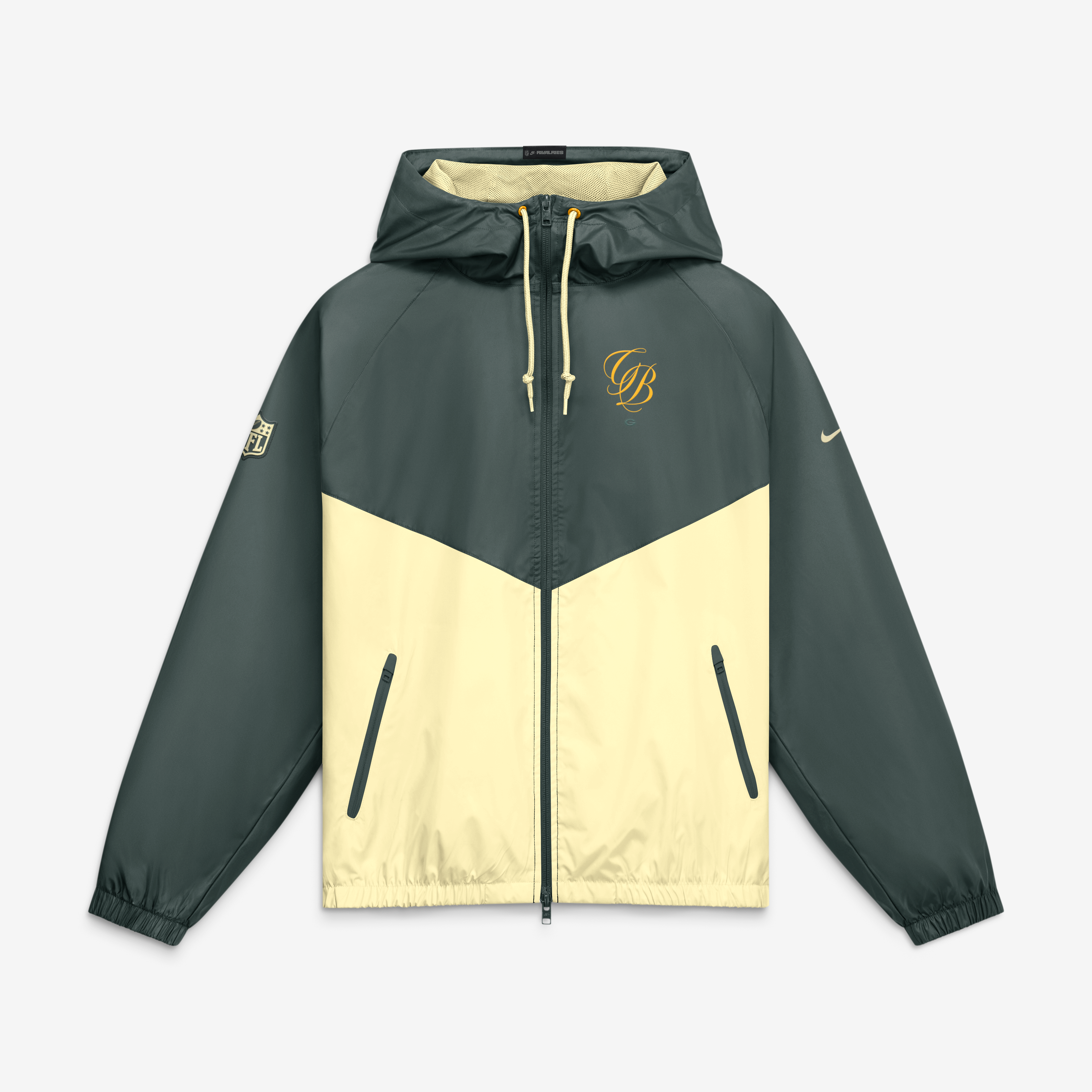 Veste coupe-vent zippée Nike Green Bay Packers 2026 Rivalries Collection pour homme