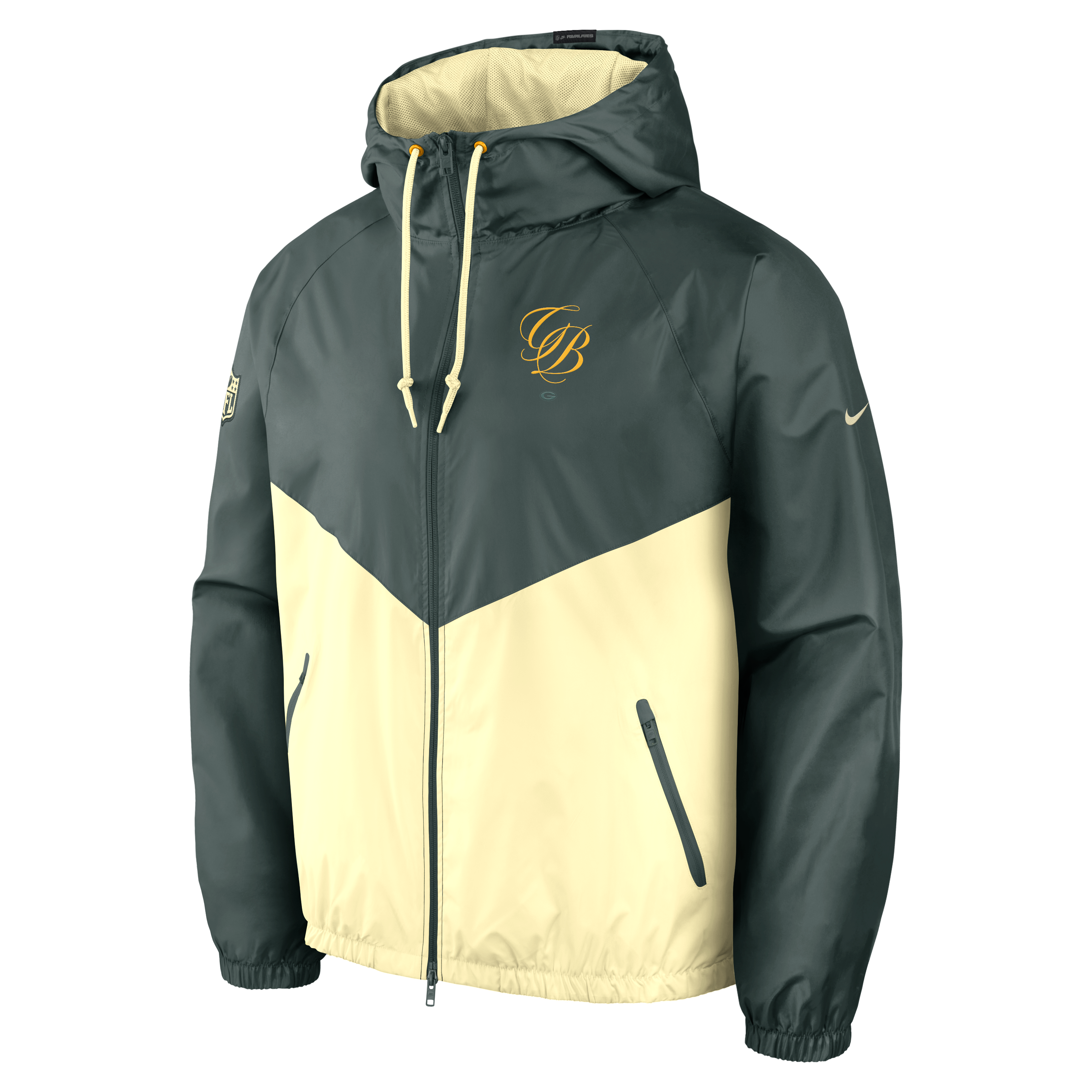 Veste coupe-vent zippée Nike Green Bay Packers 2026 Rivalries Collection pour homme